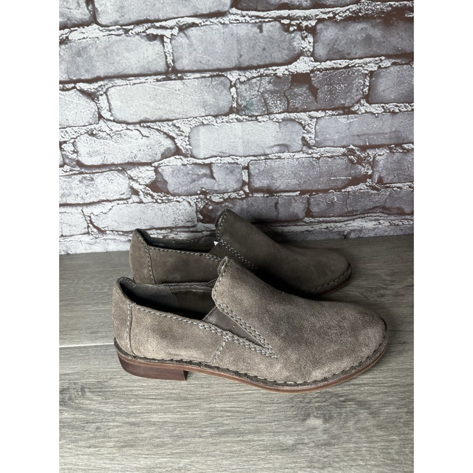 Clarks Clarks Somerset Gray Suede Leather Loafers Ankle Booties Wom Size US 9 / IT 39 - 3 Thumbnail
