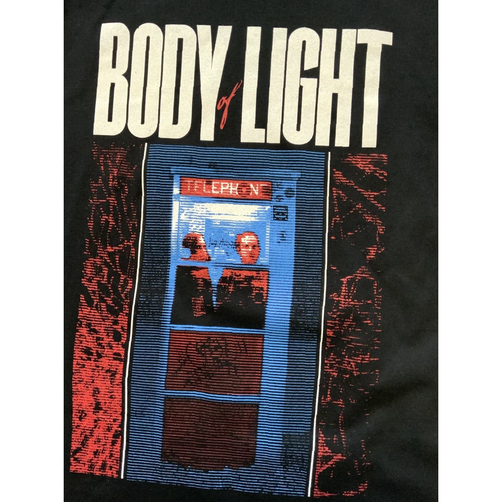 Vintage Body Of Light Electronic Dance House DJ Telephone Booth Black Graphic T-Shirt LG Mens Size US L / EU 52-54 / 3 - 5 Thumbnail