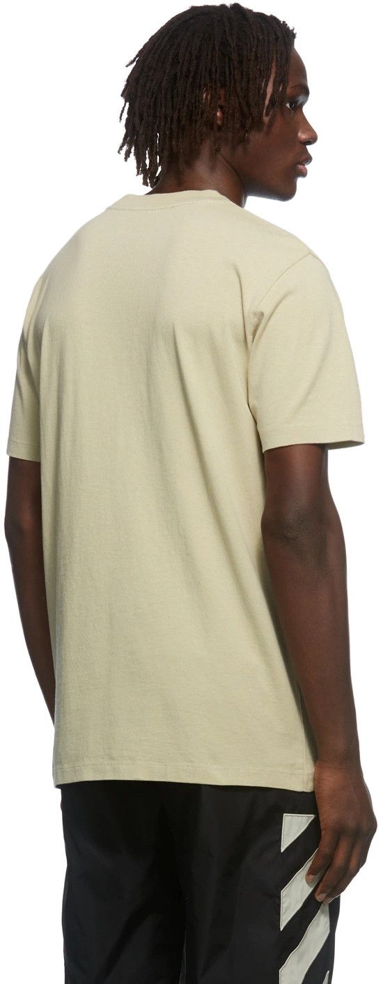 Off-White Beige Caravaggio Hand Off Logo T-Shirt Size US L / EU 52-54 / 3 - 4 Thumbnail