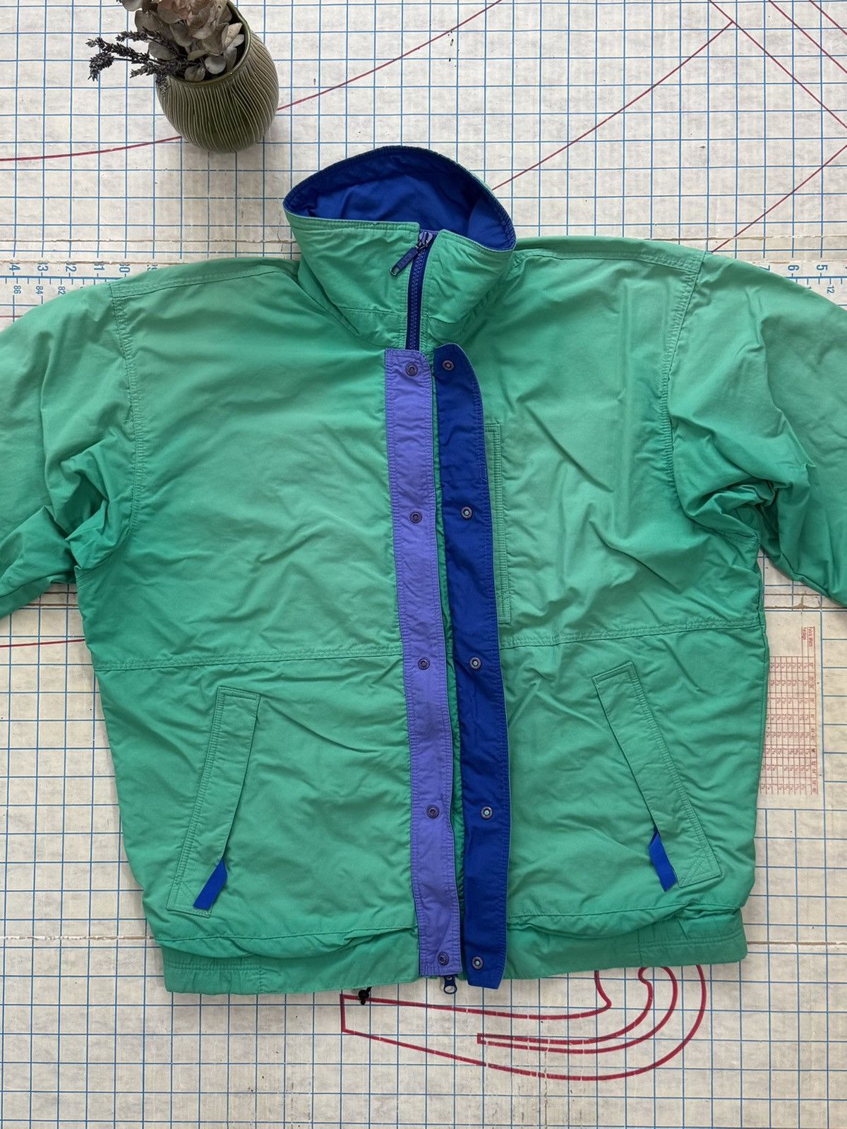 Patagonia Vintage Patagonia Faded Green Shell Jacket Size Medium Size US M / EU 48-50 / 2 - 6 Thumbnail