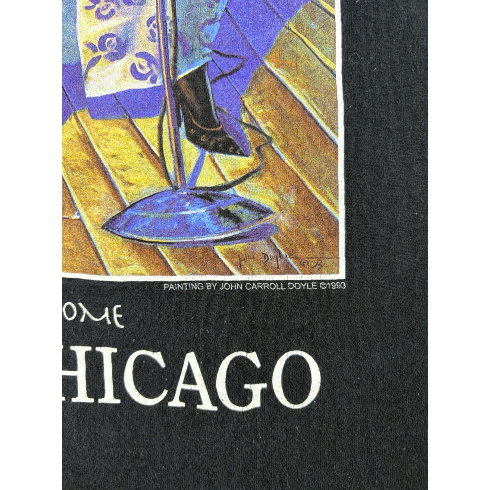 Vintage VINTAGE Chicago Shirt Mens L Jazz Home Blue Black T-Shirt Mojo Mama Soul Carroll Jazz Art Music Size US L / EU 52-54 / 3 - 4 Thumbnail