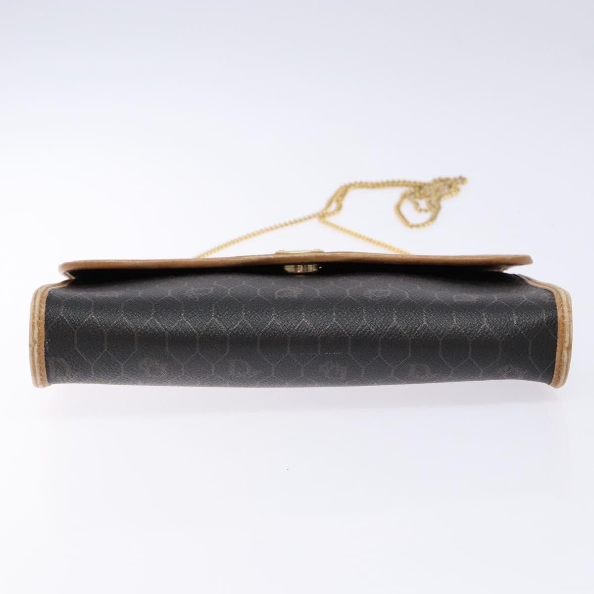 Dior DIOR Honeycomb Canvas Chain Shoulder Bag Pvc Black Gold Size ONE SIZE - 9 Thumbnail
