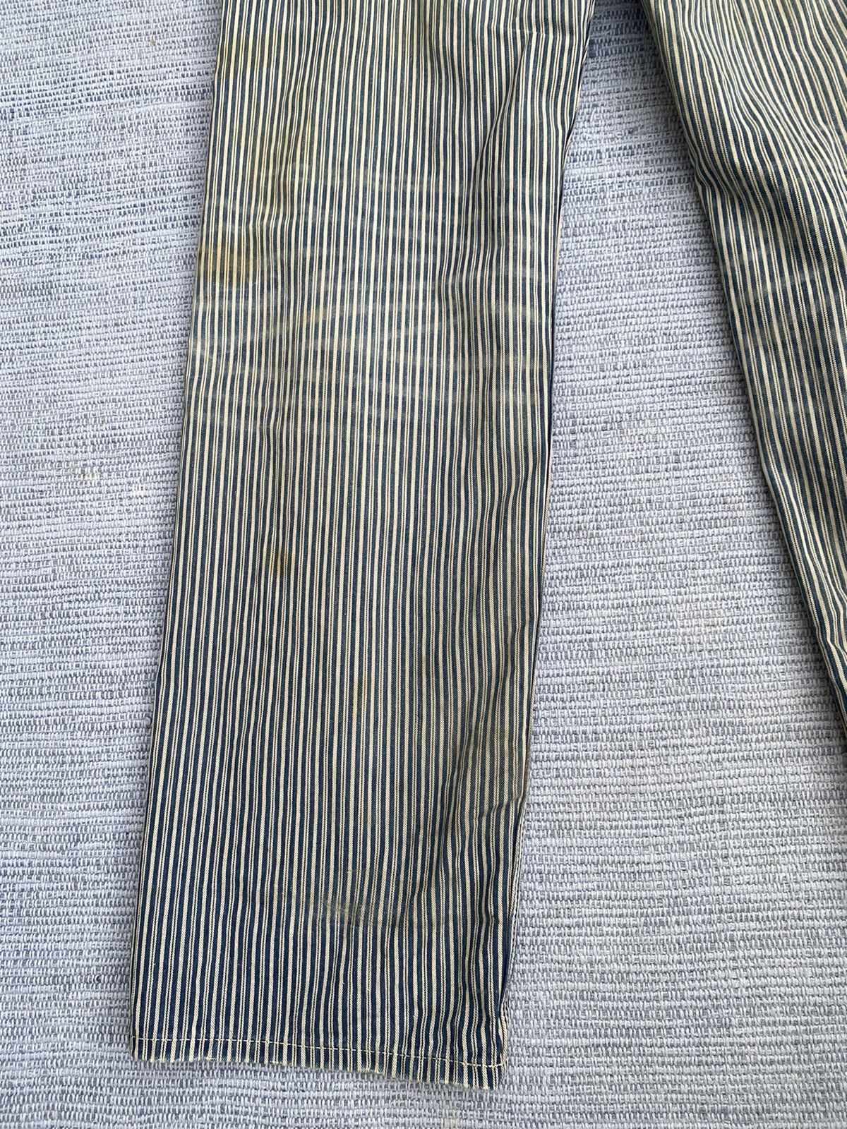 Japanese Brand lee painter pants hickory striped Size US 35 - 12 Thumbnail