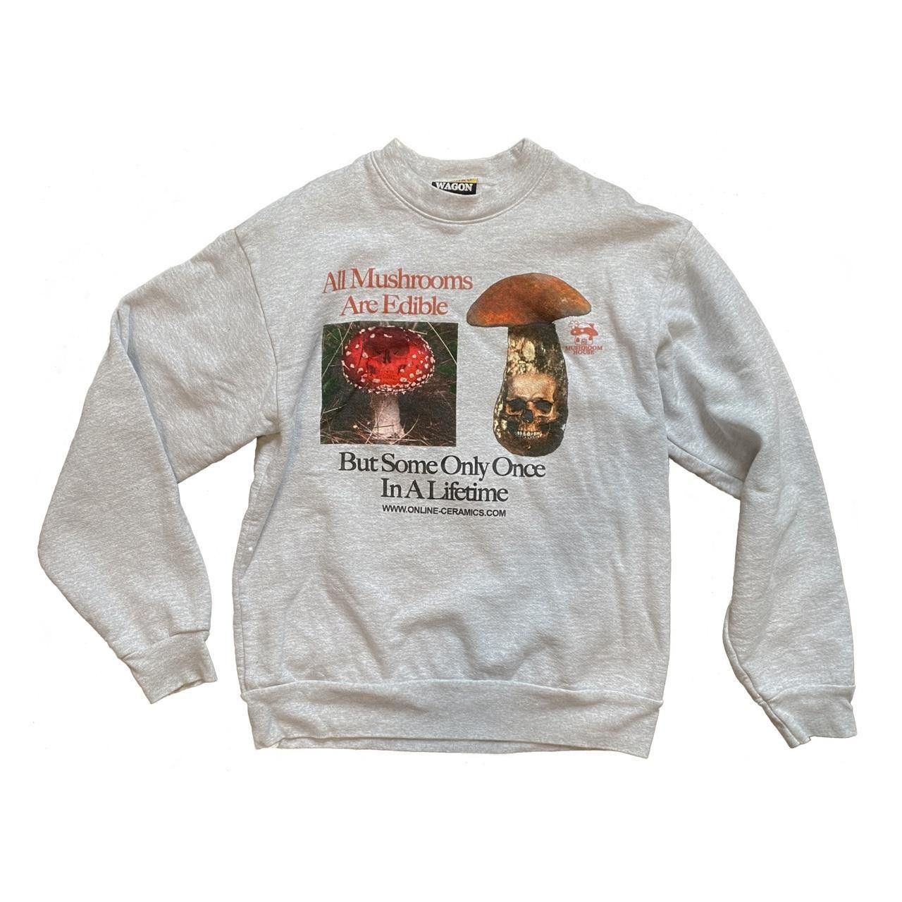 Online Ceramics Online Ceramics “All Mushrooms Are Edible” Crewneck... Size US S / EU 44-46 / 1 - 3 Thumbnail