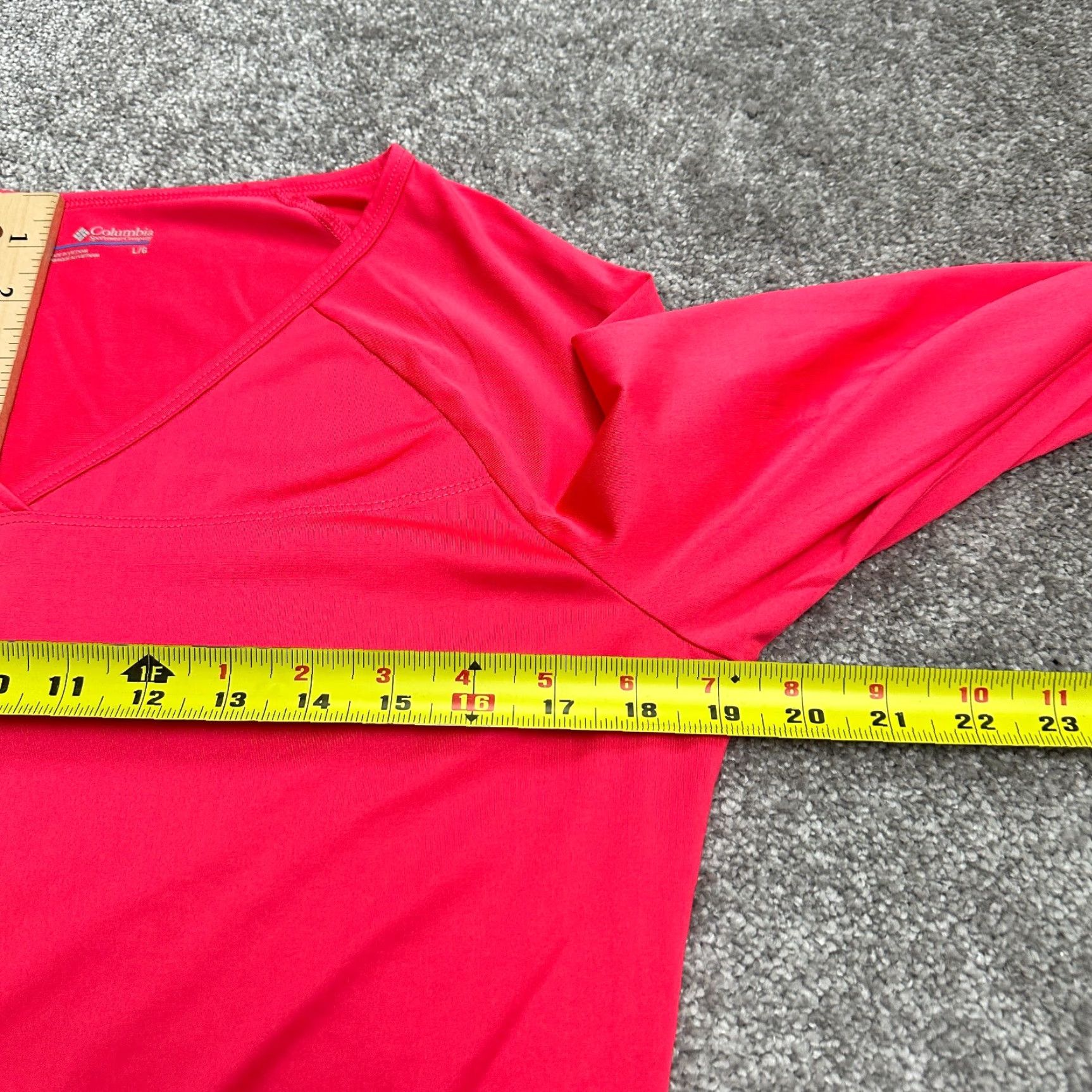 Pinko Columbia Top Womens Large Pink Long Sleeve V-Neck Athleisure Lightweight Active Size L / US 10 / IT 46 - 7 Thumbnail