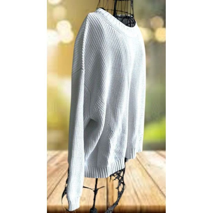 Tommy Hilfiger × Vintage Vintage Tommy Hilfiger Sweater XXL? Cream Pullover Logo Lon Size XXL / US 16-18 / IT 52-54 - 6 Thumbnail
