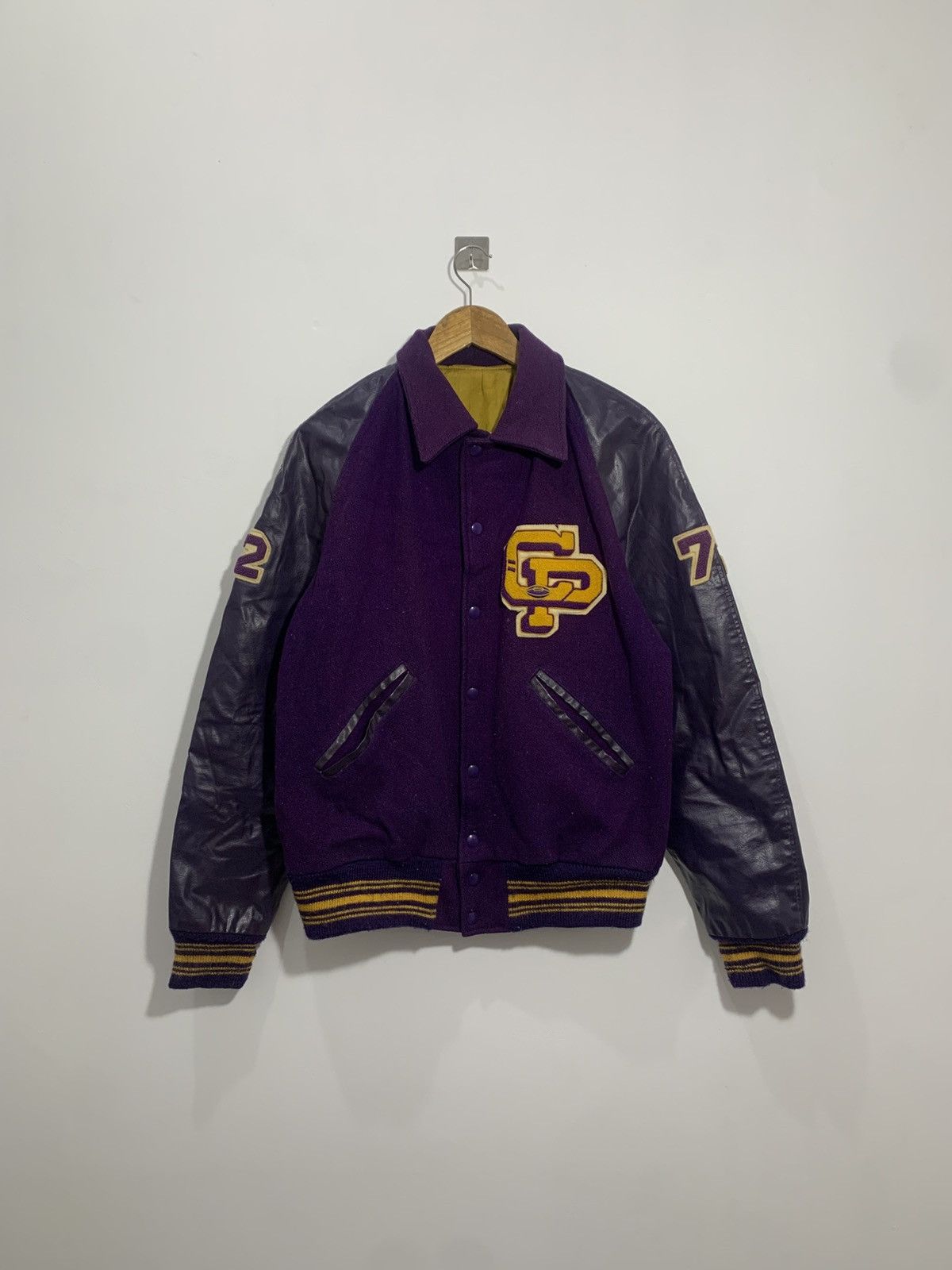 ▪️Vintage Wool Leather Varsity Jacket