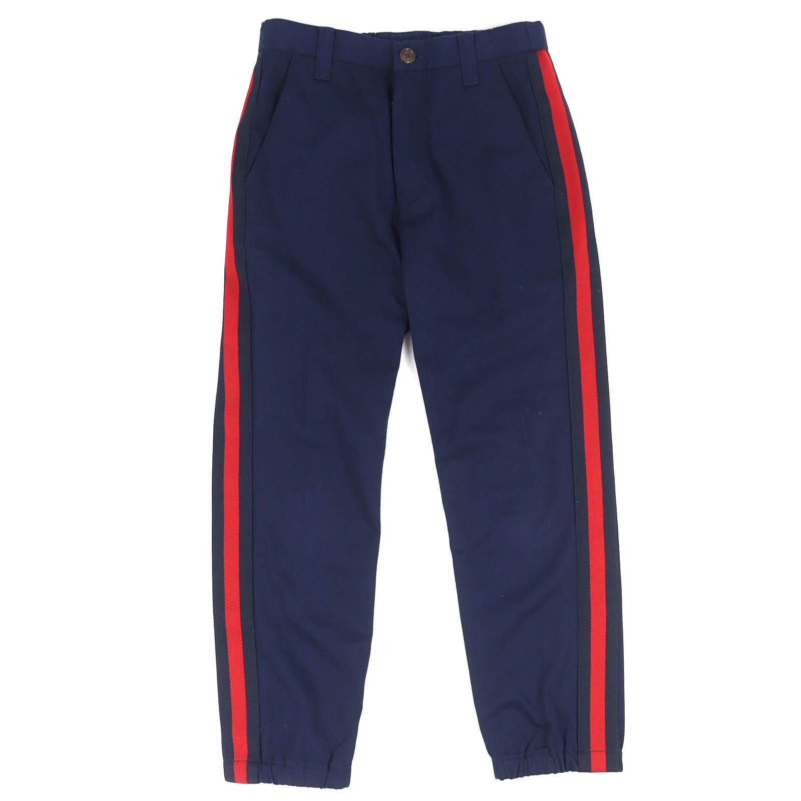Gucci Gucci Gucci Logo Patch Cotton Track Pants Textile Pants 696755 DUTY FREE for USA Size ONE SIZE - 1 Thumbnail