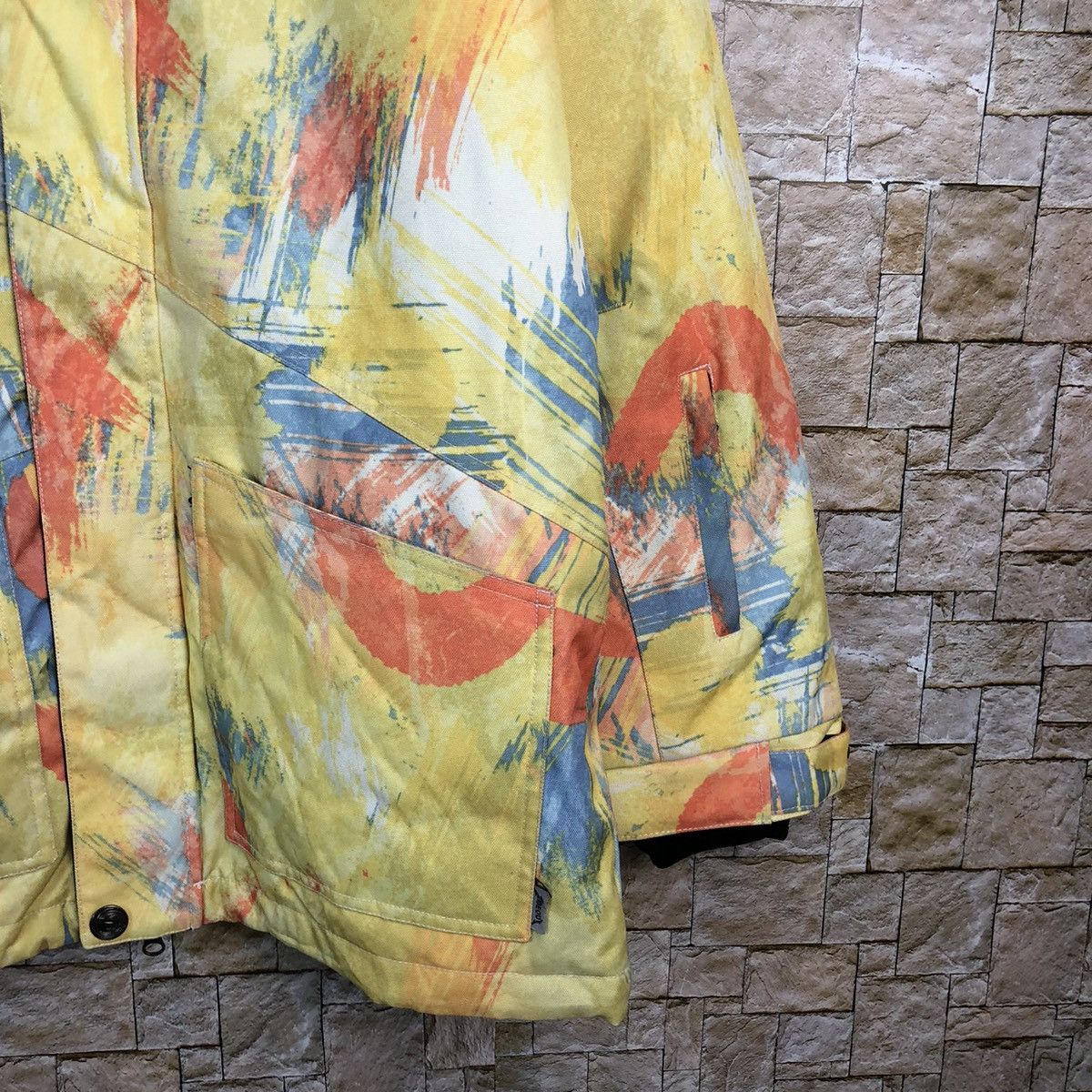 Japanese Brand Ride Out snowboard wear Yellow mix Coats #A235 Size US M / EU 48-50 / 2 - 8 Thumbnail