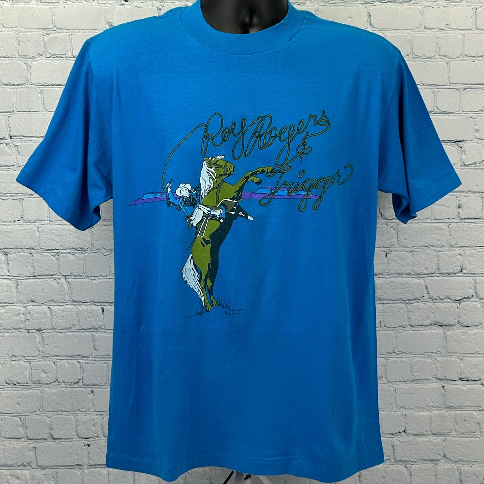 Vintage Vintage 80s Roy Rogers and Trigger T Shirt Cowboy L Large Size US L / EU 52-54 / 3 - 2 Thumbnail
