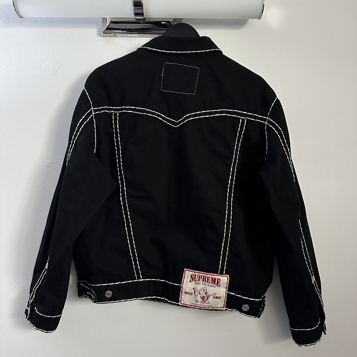 Supreme × True Religion Supreme x True Religion Black Denim Trucker Jacket Size US L / EU 52-54 / 3 - 4 Thumbnail
