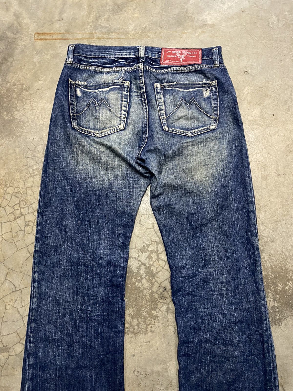 Kapital × Momotaro Jeans × Tornado Mart Flare Jeans Japanese Denim Studio Distressed Blue @59 Size US 32 / EU 48 - 8 Thumbnail