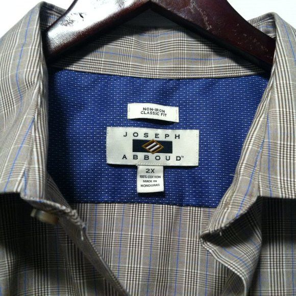 Joseph Abboud JOSEPH ABBOUD MEN'S BIG & TALL COTTON CASUAL SHIRT SIZE: 2X Size US XXL / EU 58 / 5 - 4 Thumbnail