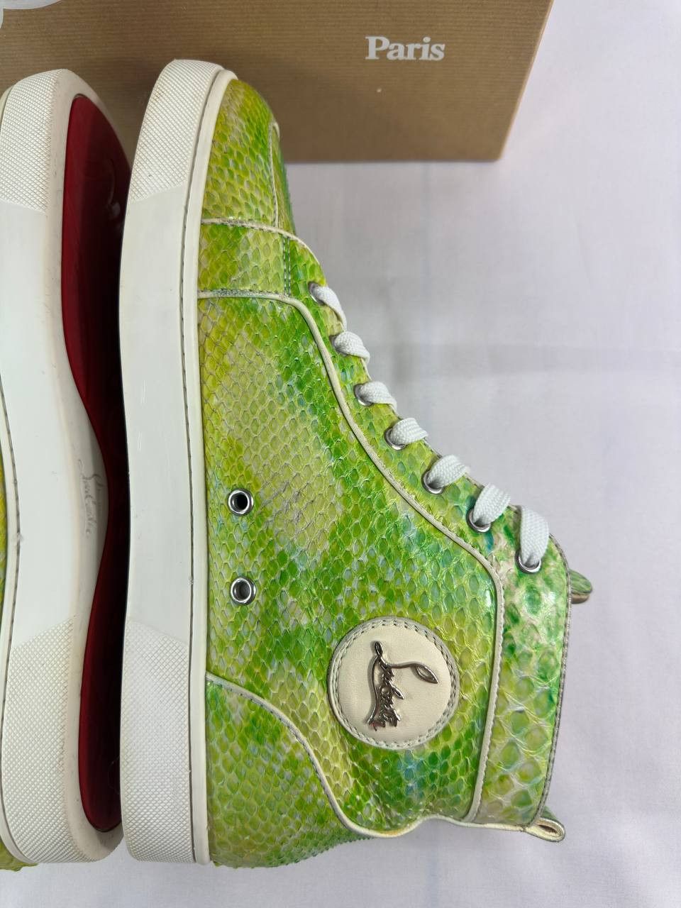 Christian Louboutin Christian Louboutin Rantus Orlato Flat Python Fresh Nappa Size US 11 / EU 44 - 13 Thumbnail