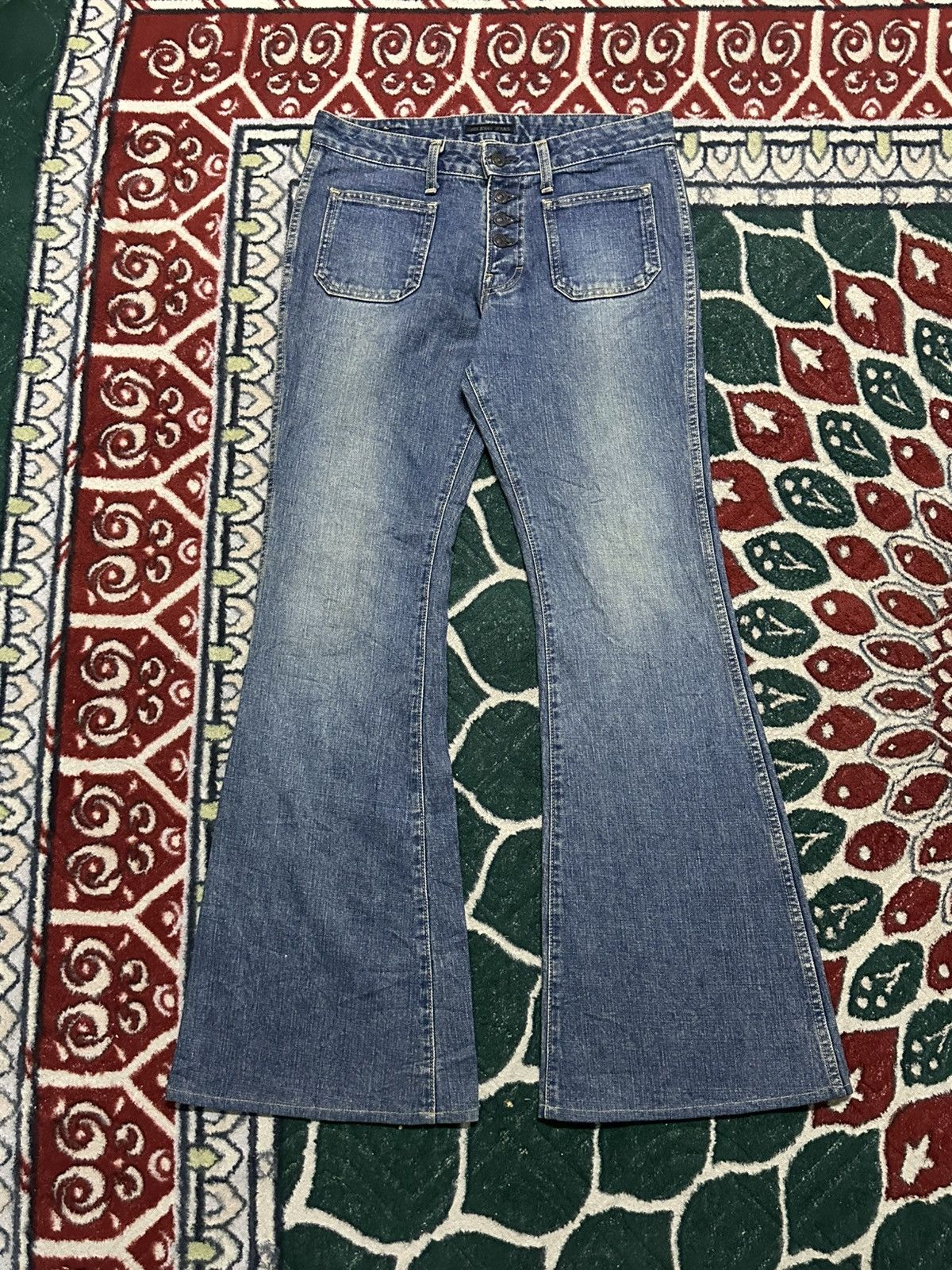 Big John × Japanese Brand × Vintage Vintage Big John Flare Bell Bottom Jean (Scovil Button) Size US 29 - 23 Thumbnail