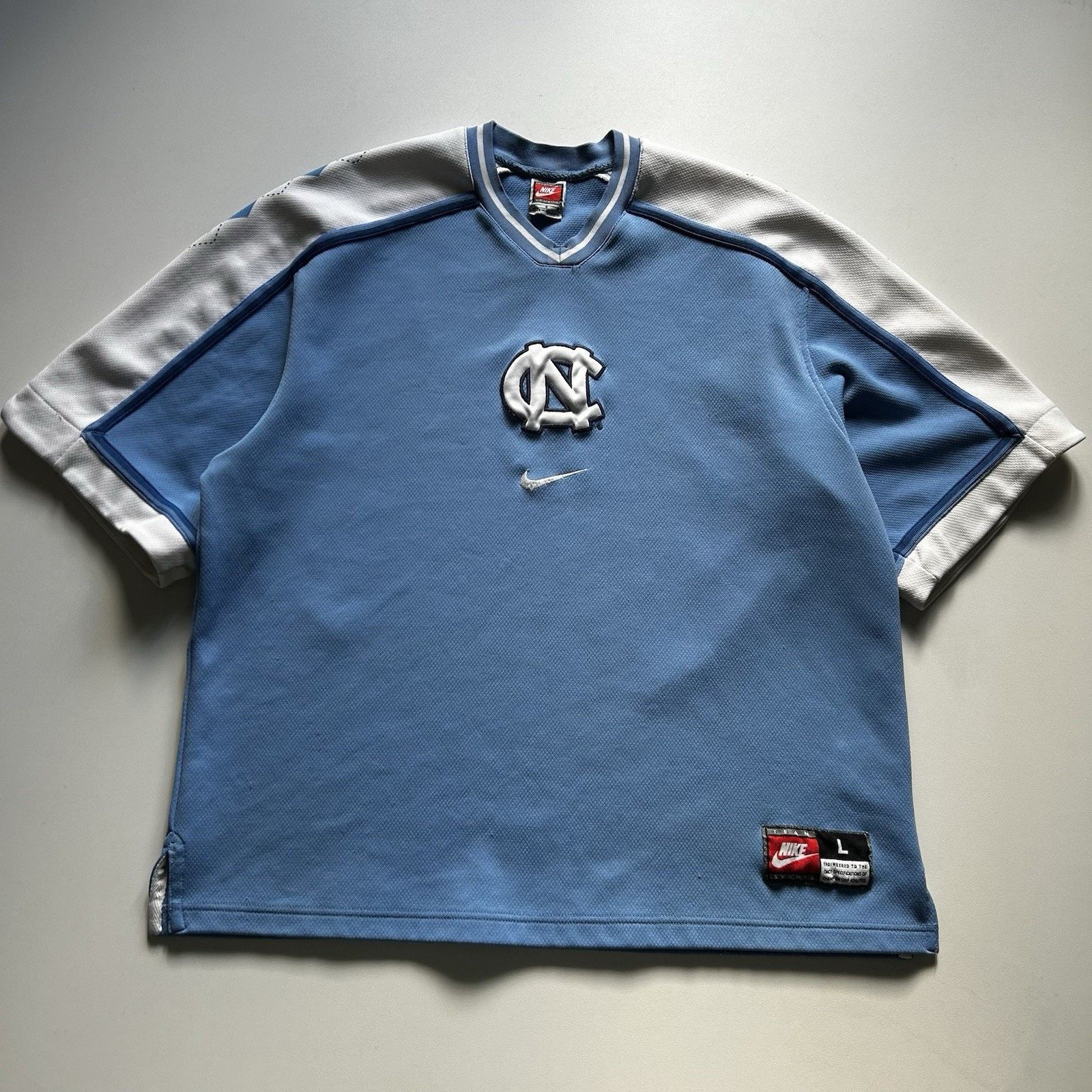 North Carolina UNC Tar Heels Nike Team Warm Up Shirt Large