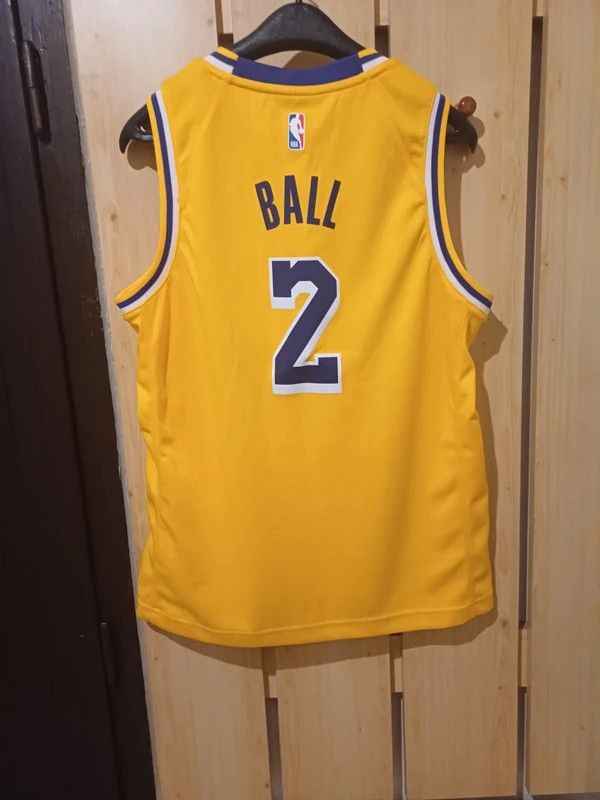 Nike Nike Los Angeles Lakers Lonzo Ball Nba Basketball Jersey Size US L / EU 52-54 / 3 - 2 Thumbnail