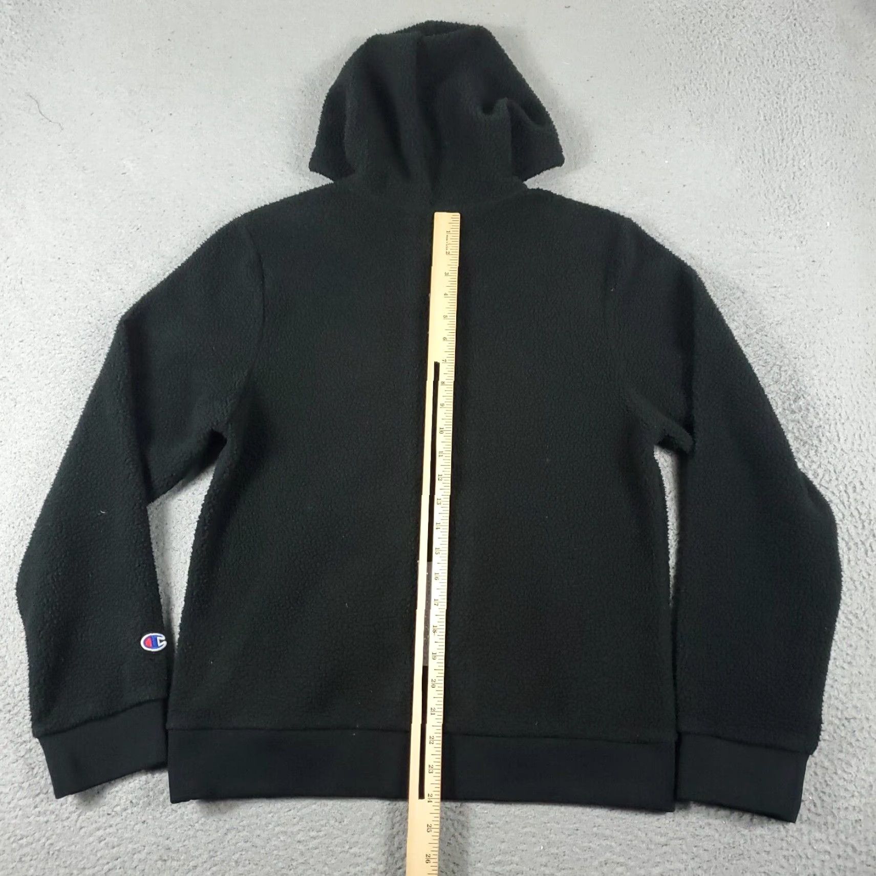 Champion Champion Hoodie Mens Small Black Fleece Pullover Sweatshirt Size US S / EU 44-46 / 1 - 5 Thumbnail