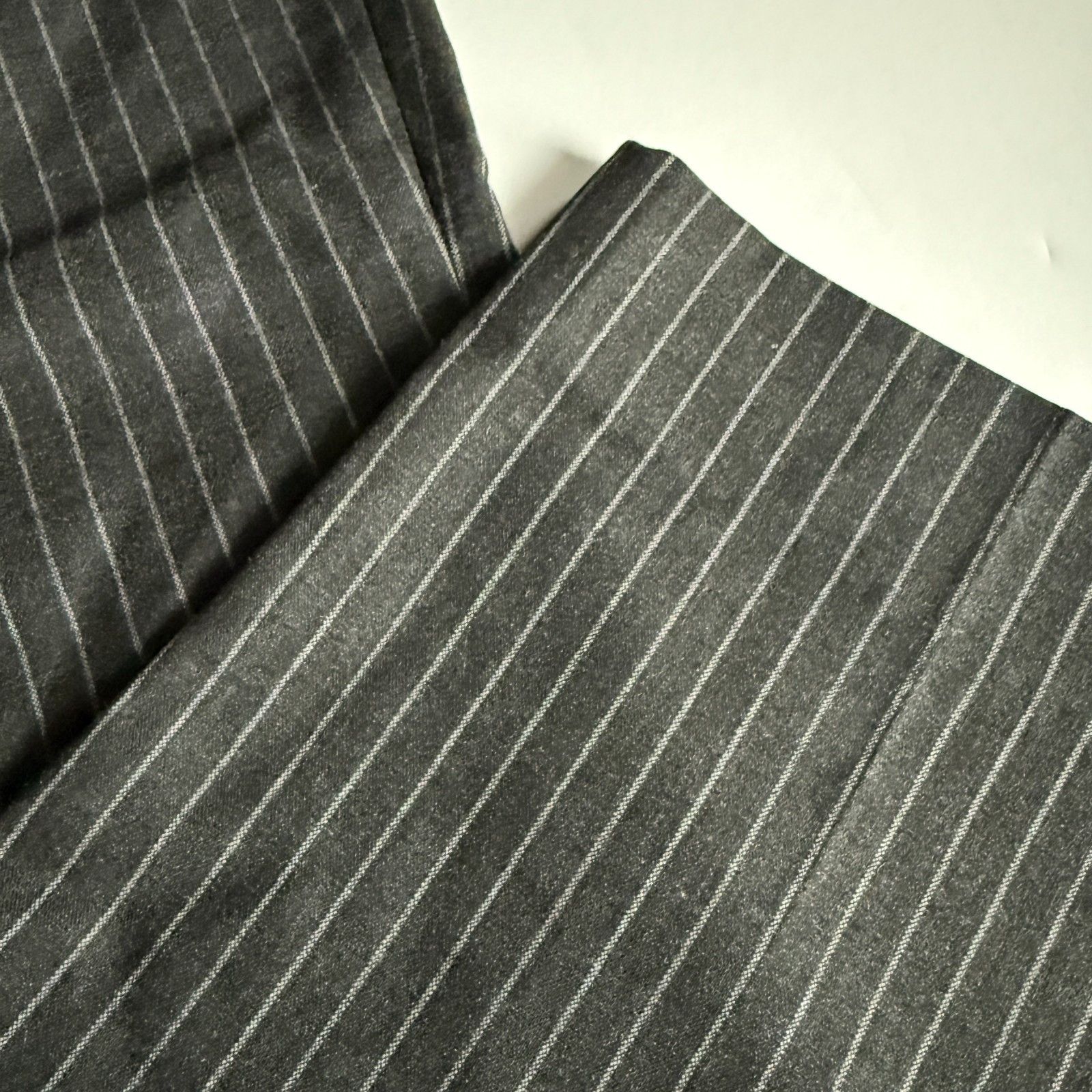 Club Monaco CLUB MONACO Grey Pinstripe Relaxed Dress Pants - Men's XL Size US 36 / EU 52 - 6 Thumbnail