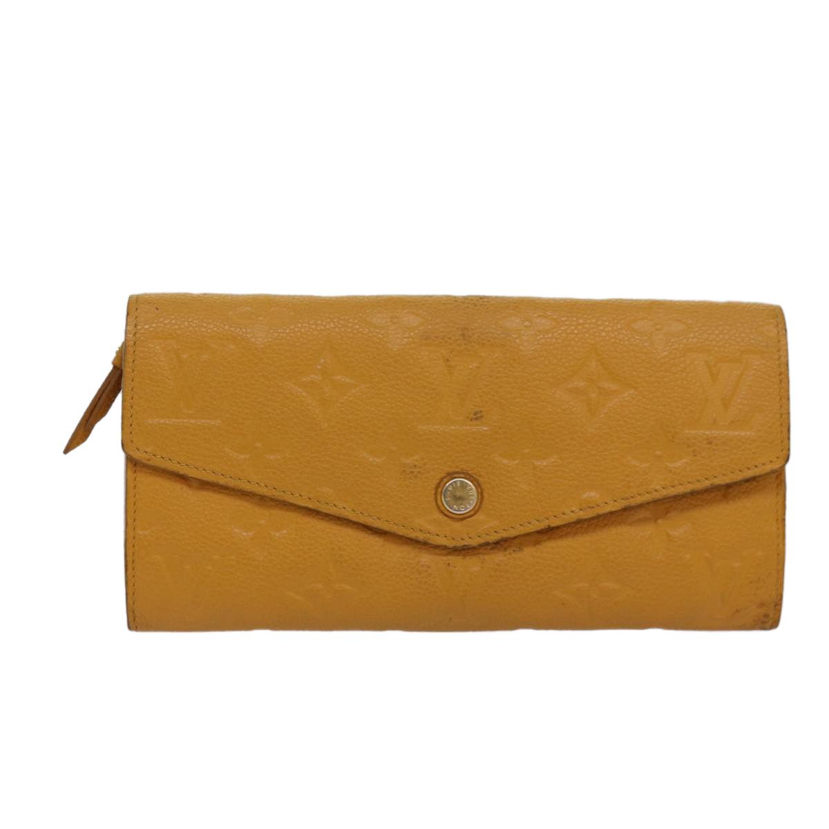 Portefeuille Yellow Leather Wallet (Pre-Owned)