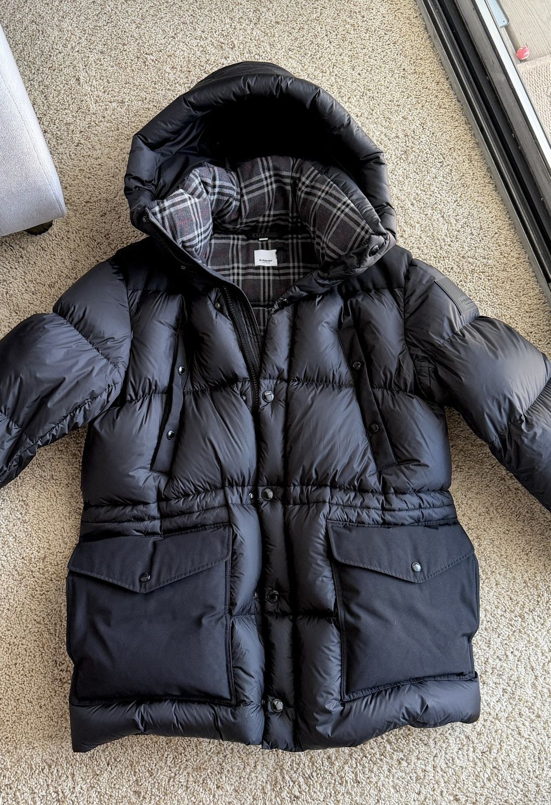 Burberry Burberry LINDFORD BLACK Puffer Jacket, Large, 8043845 Size US L / EU 52-54 / 3 - 1 Thumbnail