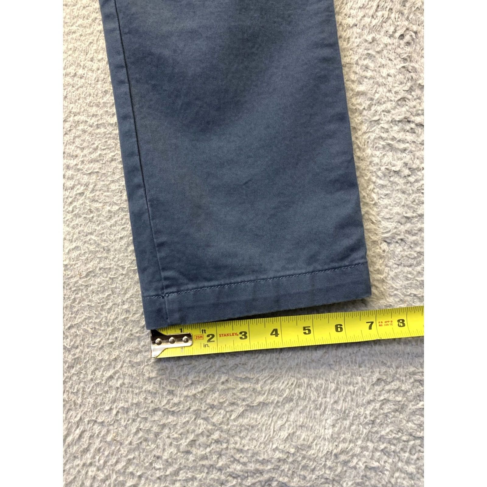 Gap Gap Khakis Chino Pants Men 32x3 Slim Navy Cotton Twill Stretch Flat Front Casual Slaj? Size US 32 / EU 48 - 7 Thumbnail