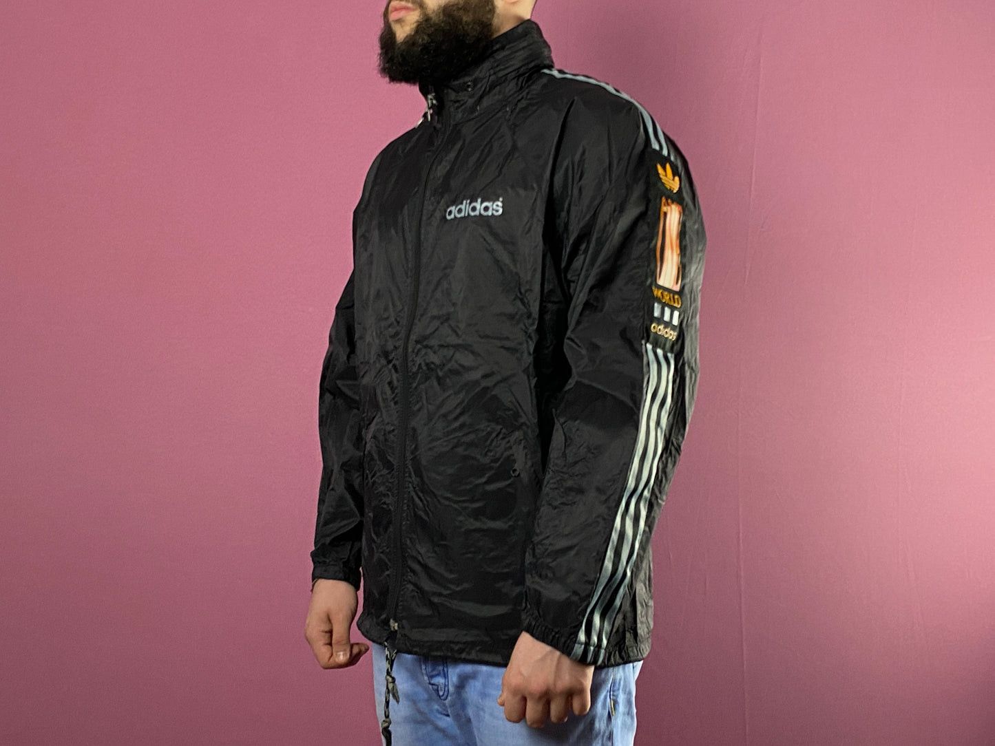 Adidas × Vintage 80s Adidas Vintage Men's Rain Jacket - M Size US M / EU 48-50 / 2 - 2 Thumbnail