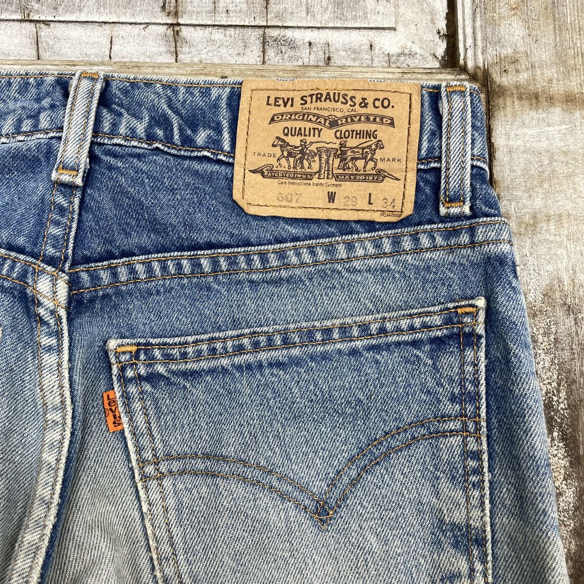 Levi's Vintage Levis 607 Oren tag Distressed Jeans wc 370 Size US 28 / EU 44 - 13 Thumbnail