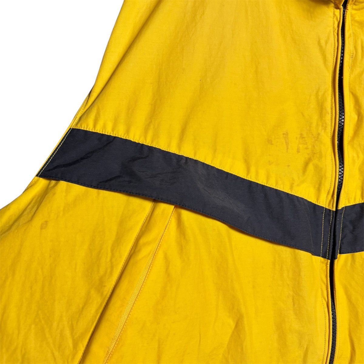 Nautica Vintage 90s Nautica Yellow Windbreaker Bomber Hoodie Jacket Size US L / EU 52-54 / 3 - 10 Thumbnail