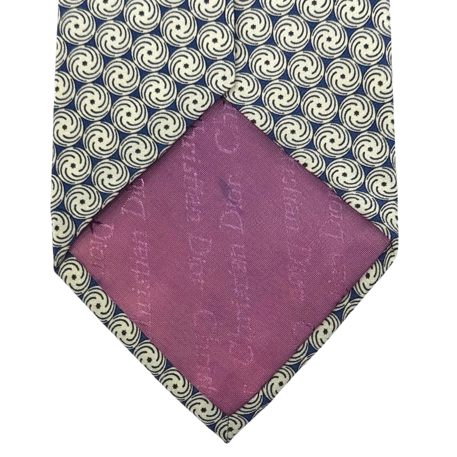 Christian Dior Monsieur Christian Dior Whirlpool Pattern Tie Size ONE SIZE - 5 Thumbnail