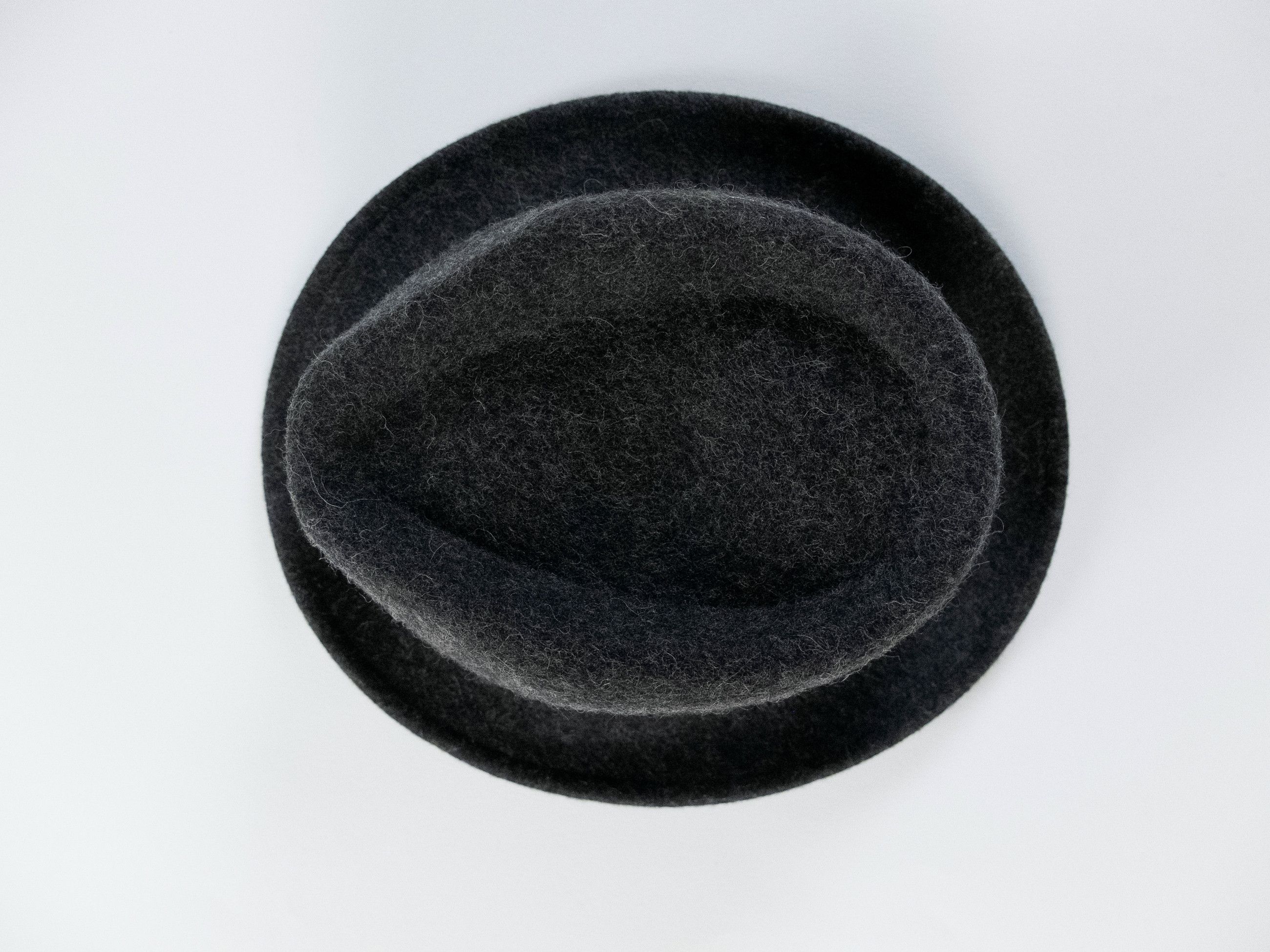 Other GALLO anthracite gray felt wool fedora hat Large XL Italy Size ONE SIZE - 4 Thumbnail