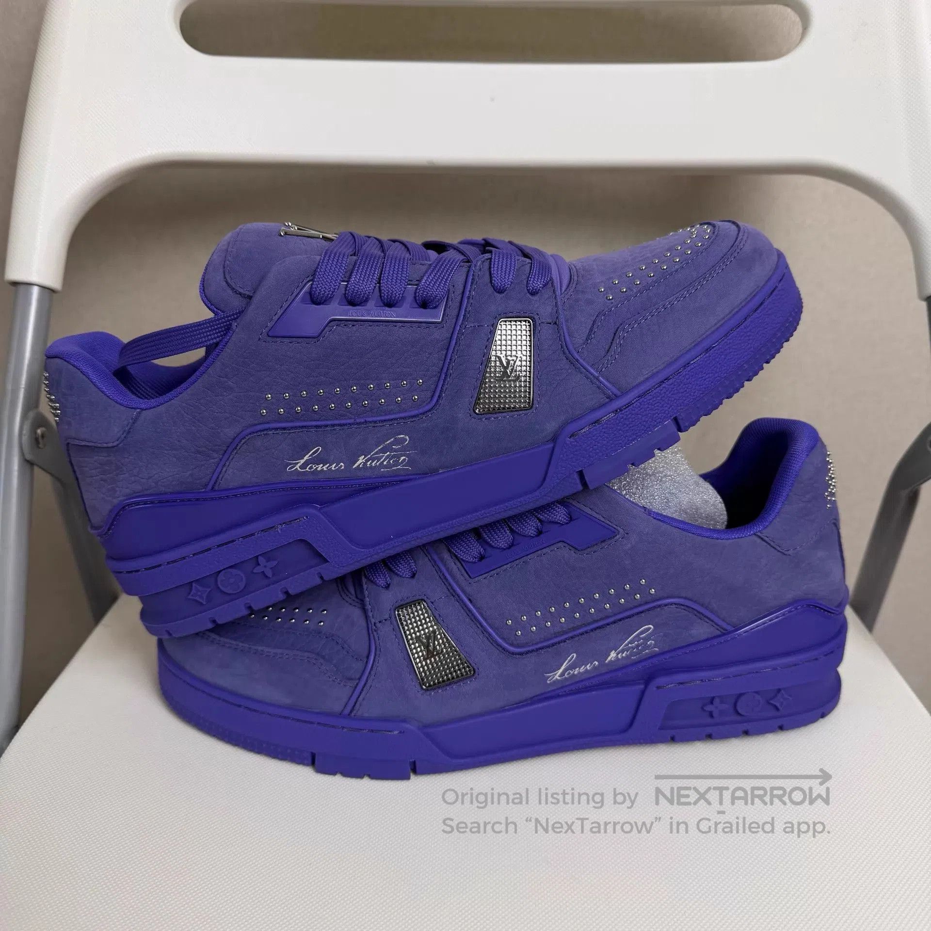 Louis Vuitton Purple Low-Top Sneakers Size 9. Size US 9 / EU 42 - 6 Thumbnail