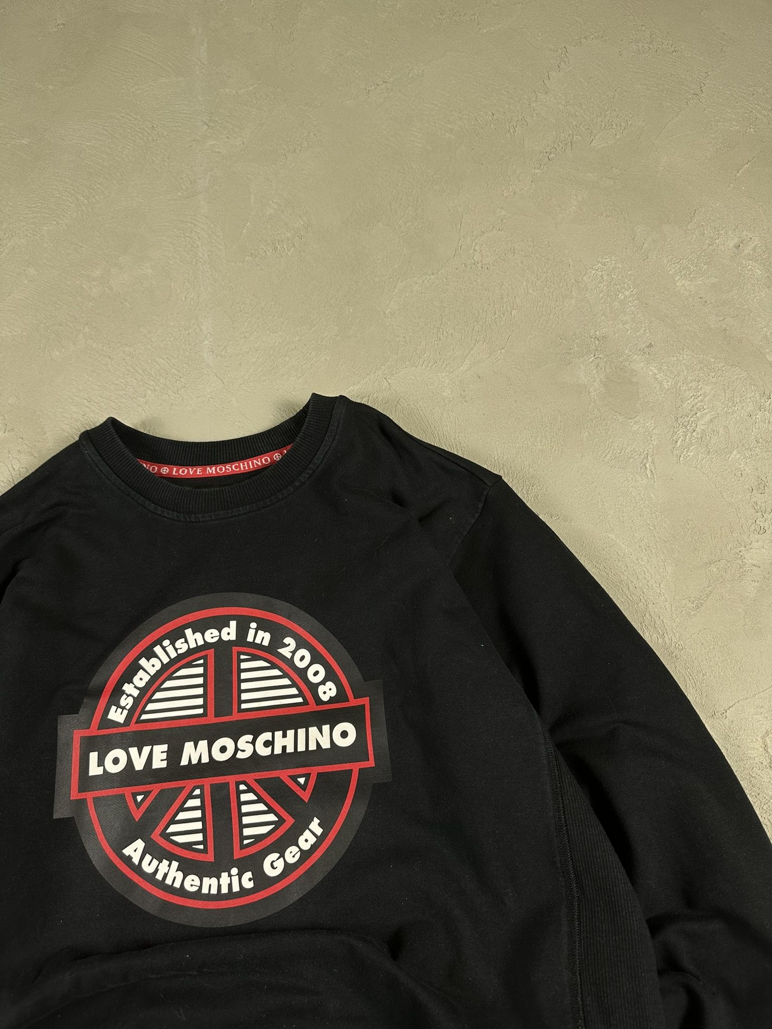 Moschino Love Moschino Big Logo Graphic Sweatshirt Crewneck Size US XL / EU 56 / 4 - 8 Thumbnail