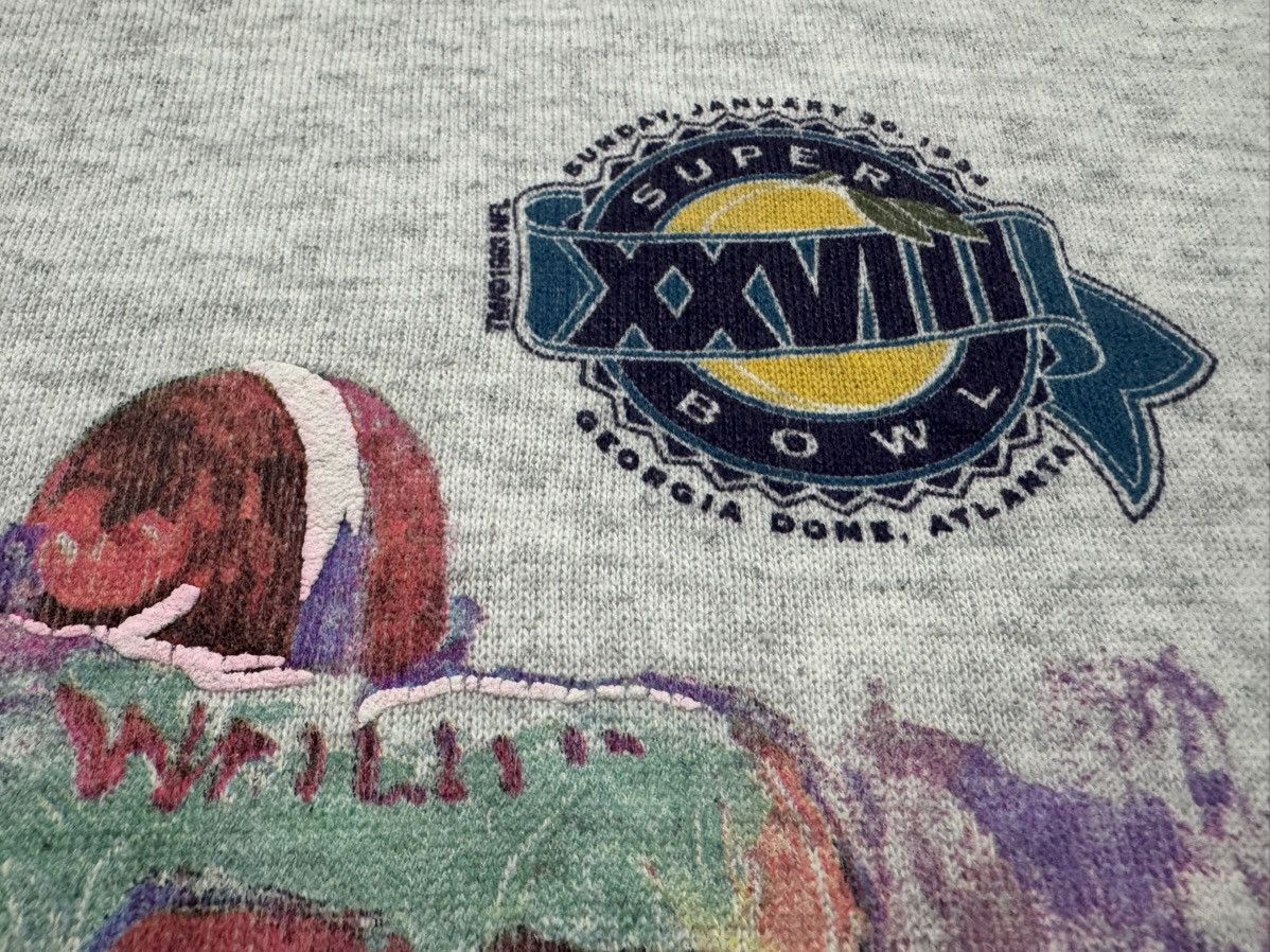 Vintage Vintage 90’s Super Bowl Richard Wallich Art Nice Design Size US XL / EU 56 / 4 - 4 Thumbnail