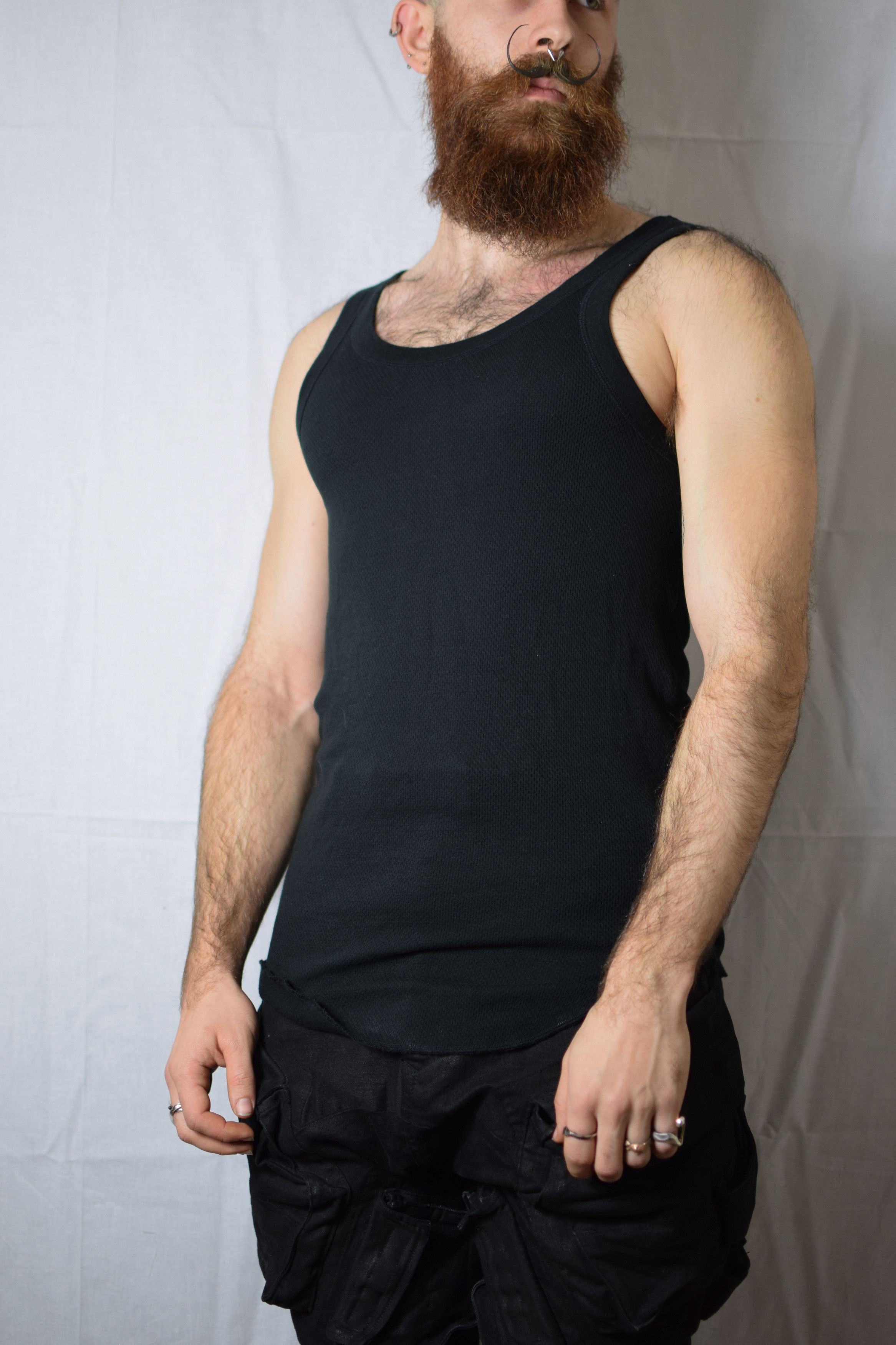 Attachment Attachment Black Tank Top - KJ81-071 Size US M / EU 48-50 / 2 - 1 Thumbnail
