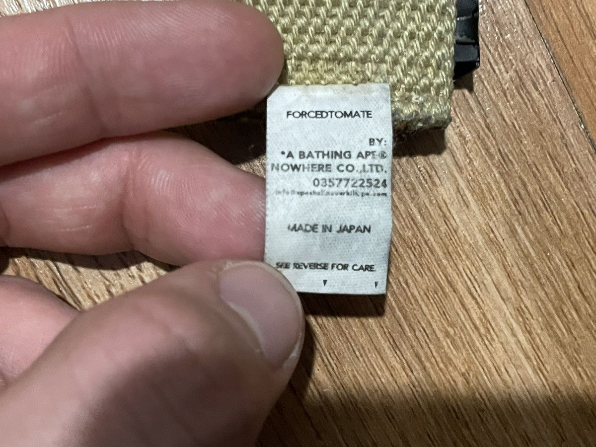 Bape A BATHING APE CANVAS WEB BELT Size 32 - 5 Thumbnail