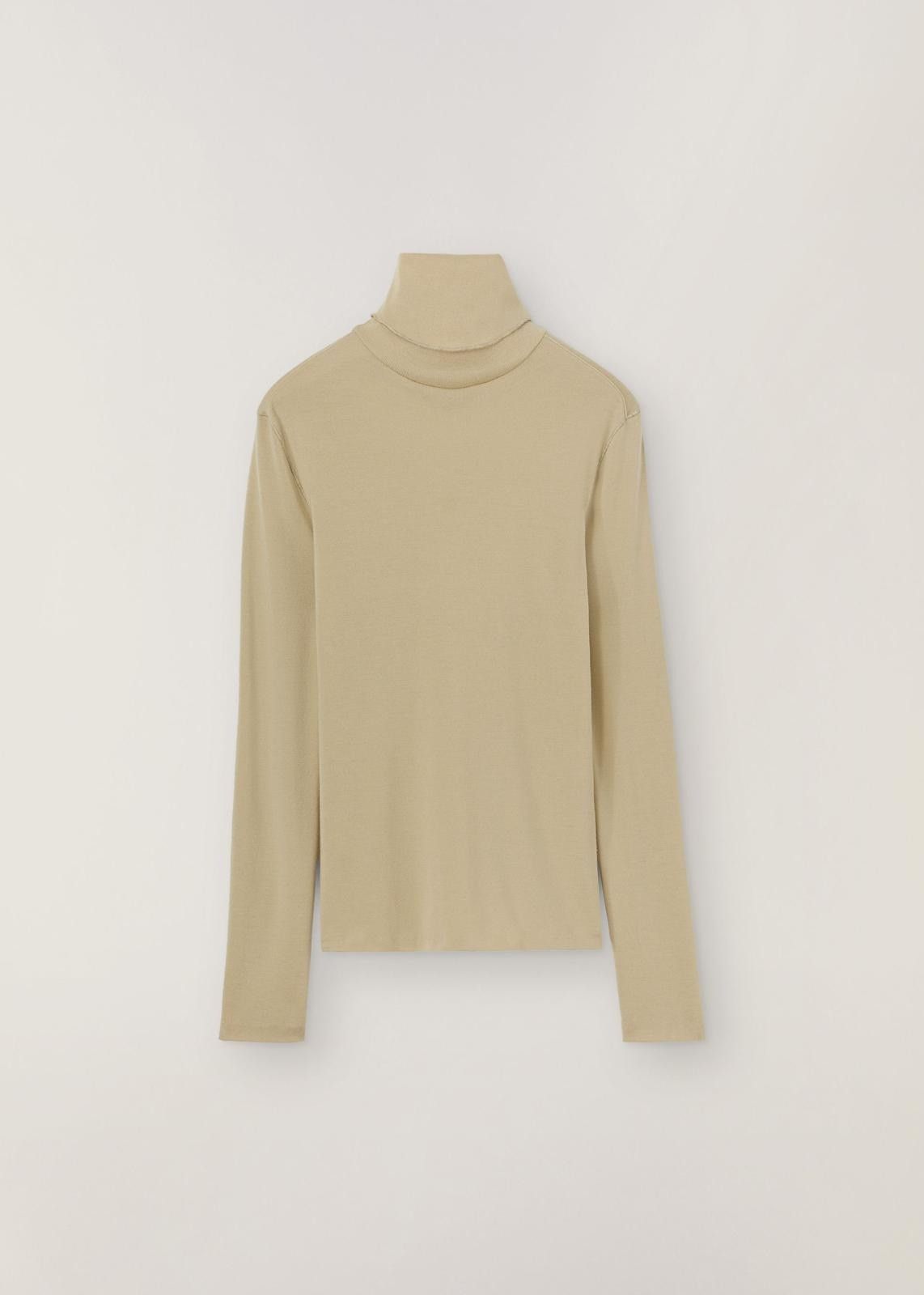 Loro Piana o1srvl11e1024 Cocooning Long Sleeve T-Shirt in Beige Size XL / US 12-14 / IT 48-50 - 2 Thumbnail