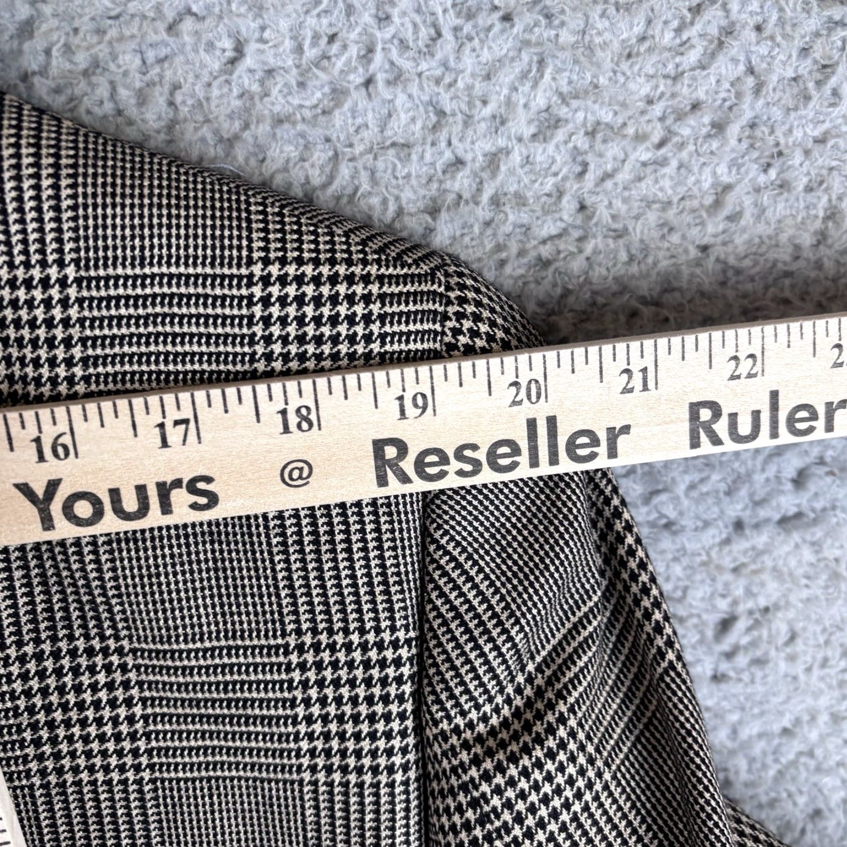 Jos. A. Bank Jos. A. Bank Sport Coat 42R Tan Black Glen Check Windowpane Silk Blend Blazer Blazer Jeans? Size 42R - 6 Thumbnail