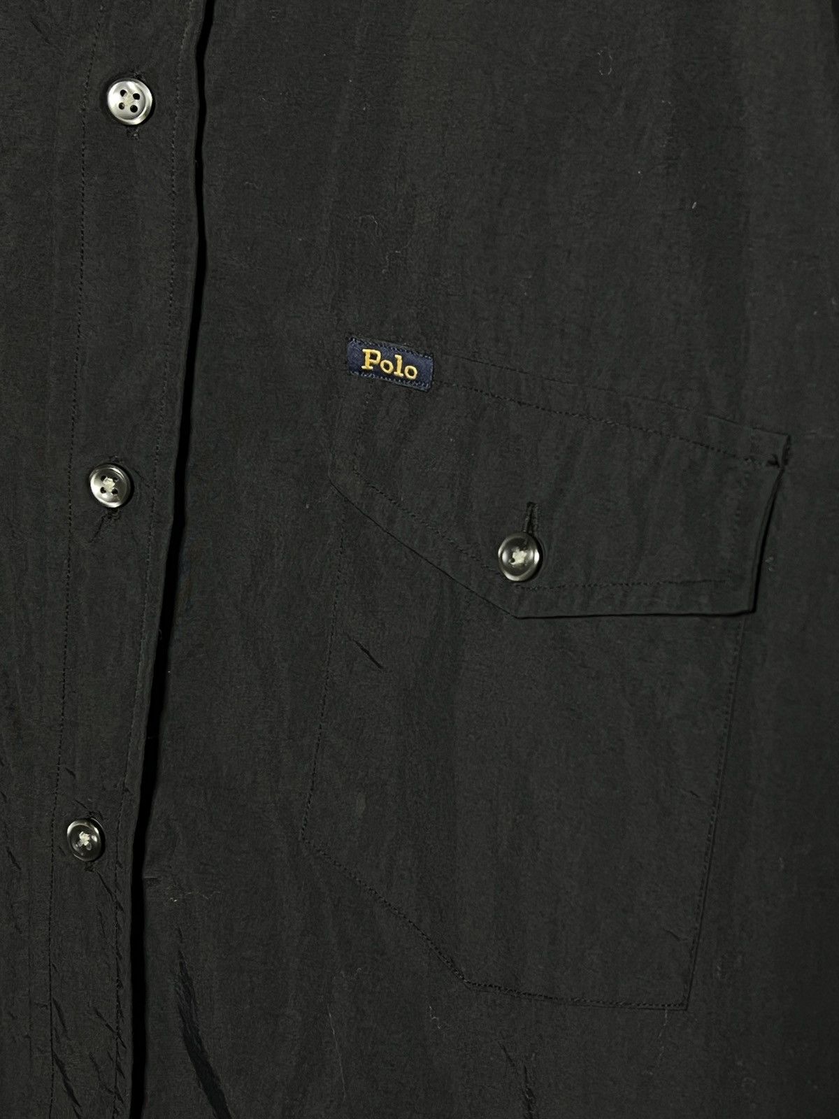 Ralph Lauren Ralph Lauren Black Nylon Button-Up insulated Shirt Size US L / EU 52-54 / 3 - 4 Thumbnail