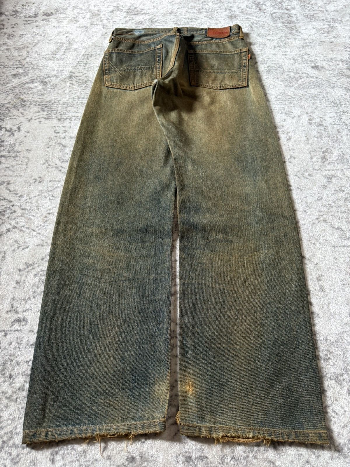 Kapital Edwin 505 OG Type 1 Baggy Loose Mud Wash Jeans Size US 29 - 3 Thumbnail