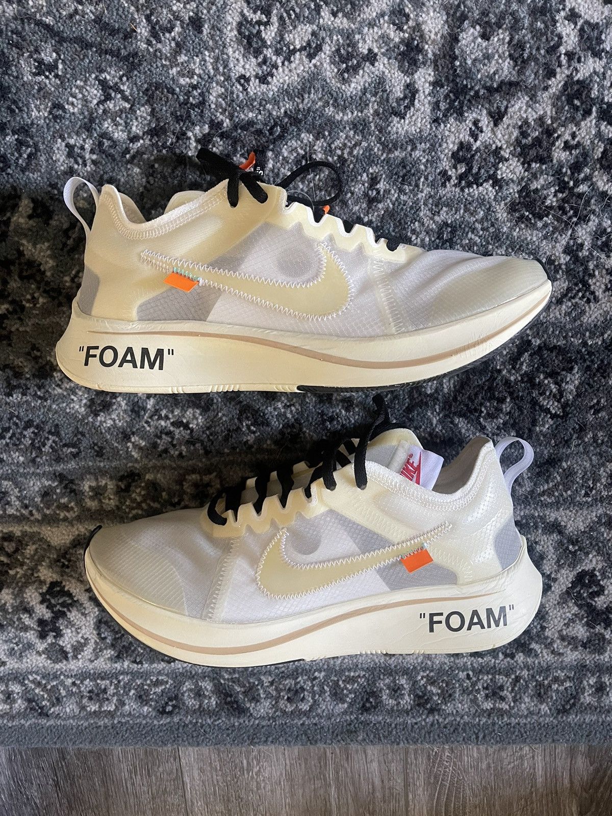 Nike Nike x Off White Zoom Fly ‘The Ten’ white size 9.5 tried on Grailed