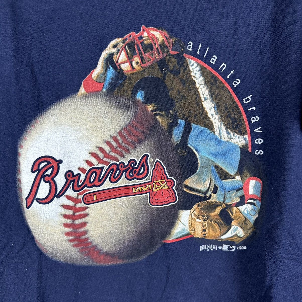 MLB × Vintage Vintage 1999 Atlanta Braves Baseball MLB Large Shirt Size US L / EU 52-54 / 3 - 3 Thumbnail