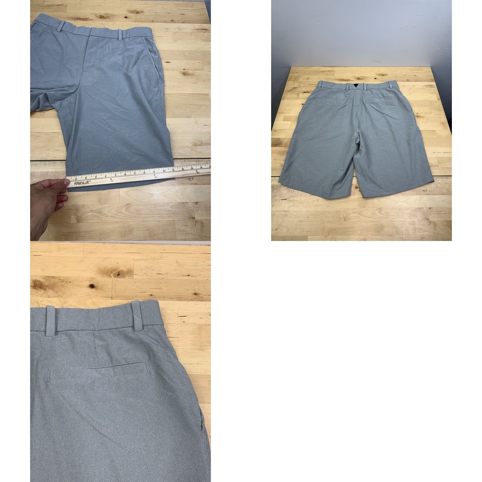 Nike Nike Golf Chino Shorts Mens 34 Gray Casual Stretch Performance Size US 34 / EU 50 - 8 Thumbnail