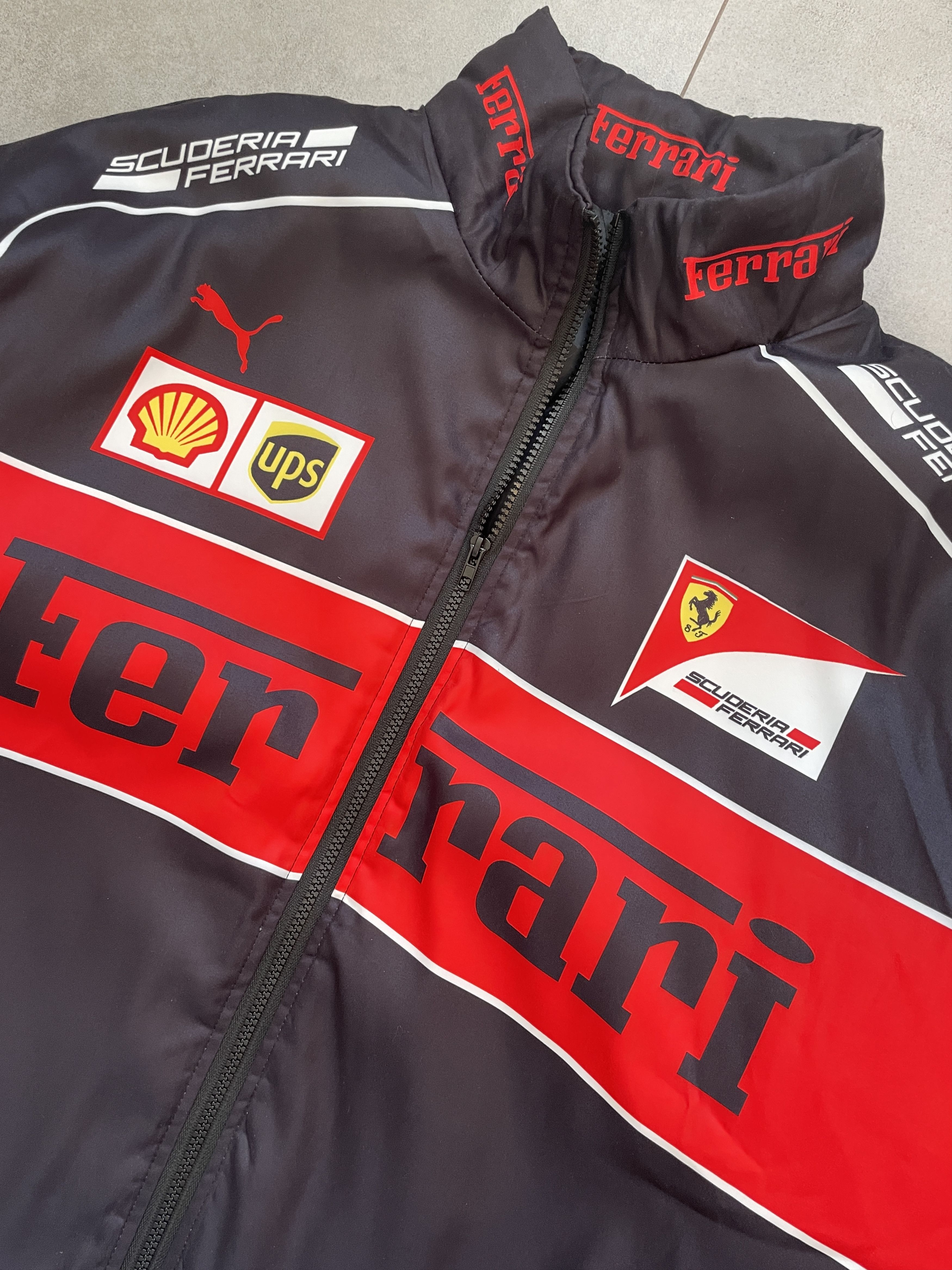 Ferrari MARLBORO FERRARI F1 FORMULA 1 RACING BLACK BOMBER JACKET Size US XL / EU 56 / 4 - 4 Thumbnail