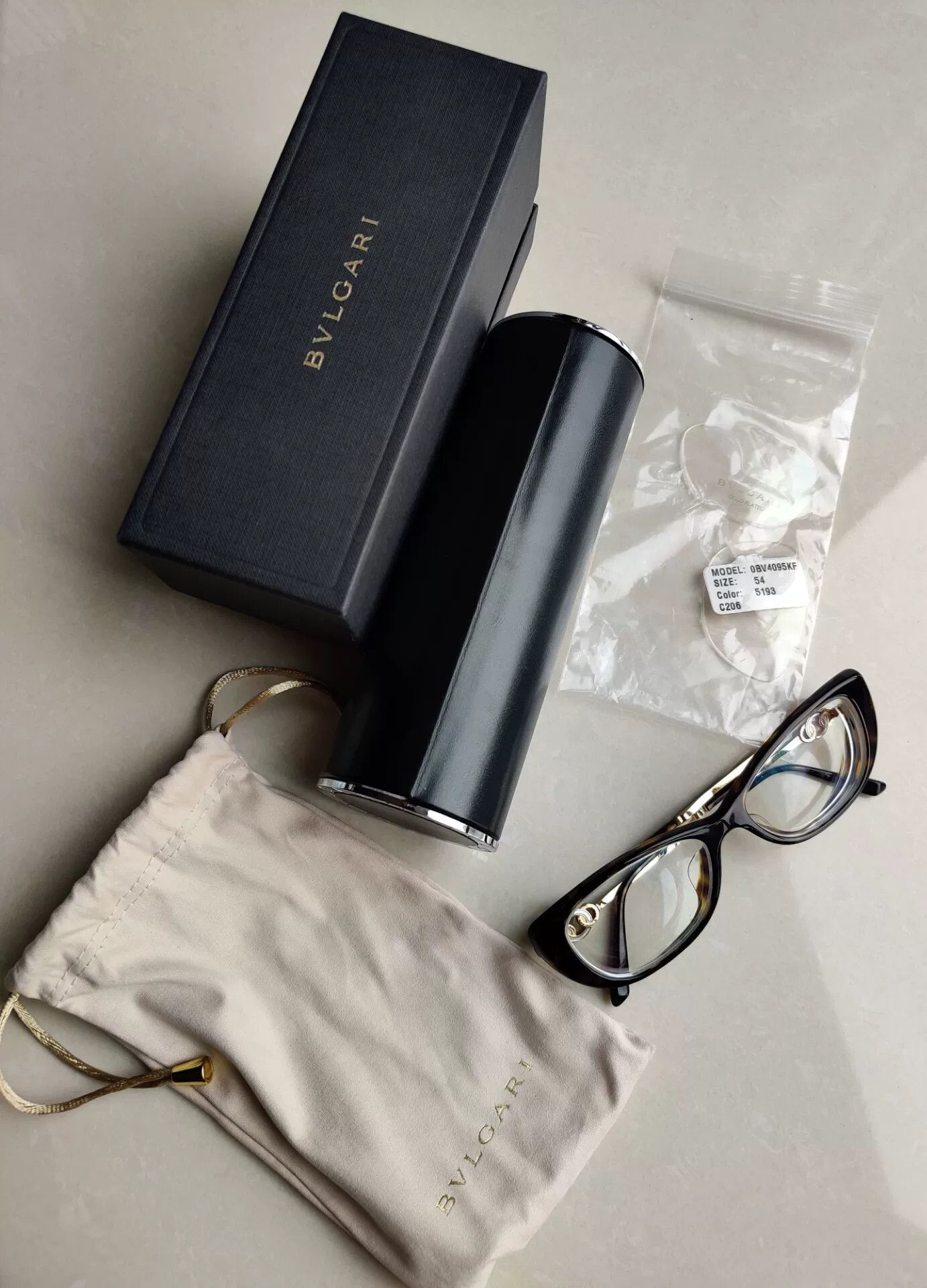Bvlgari Bvlgari Tortoiseshell Gold-Plated Glasses Size ONE SIZE - 1 Thumbnail