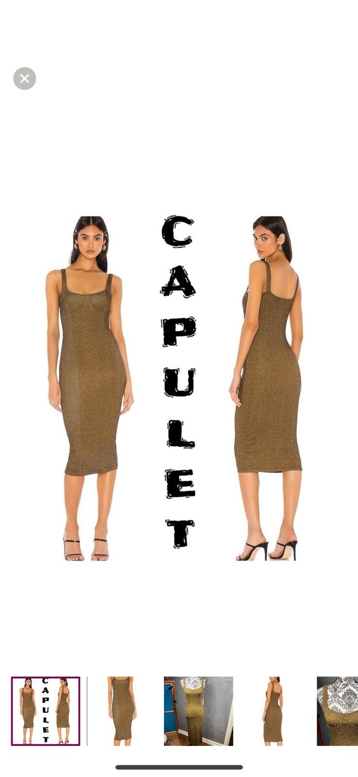 Other CAPULET Lola Bustier Bodycon Dress-brown Size M / US 6-8 / IT 42-44 - 1 Thumbnail