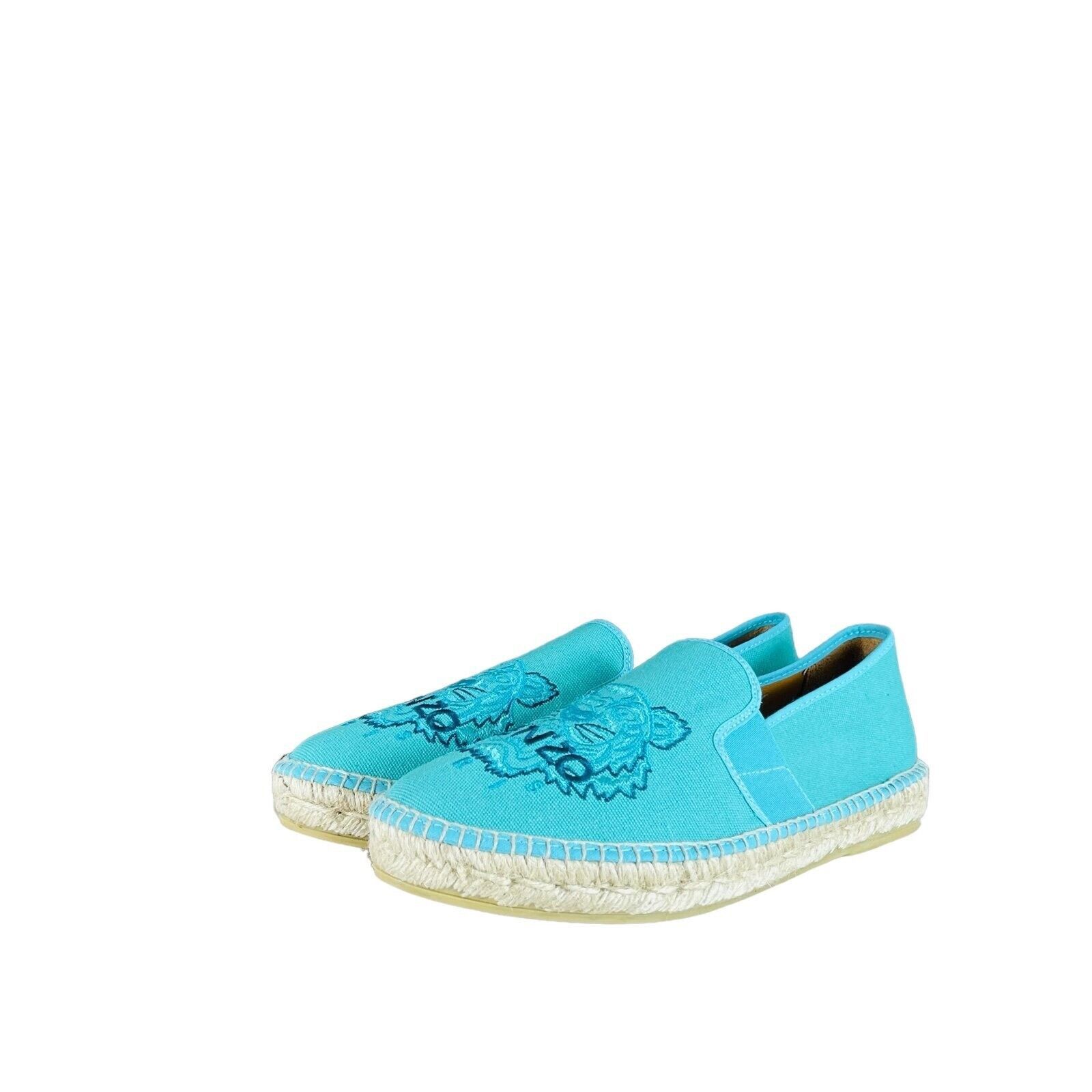 Kenzo Kenzo Logo Mint Tiger Canvas Espadrilles Size US 8 / EU 41 - 1 Thumbnail