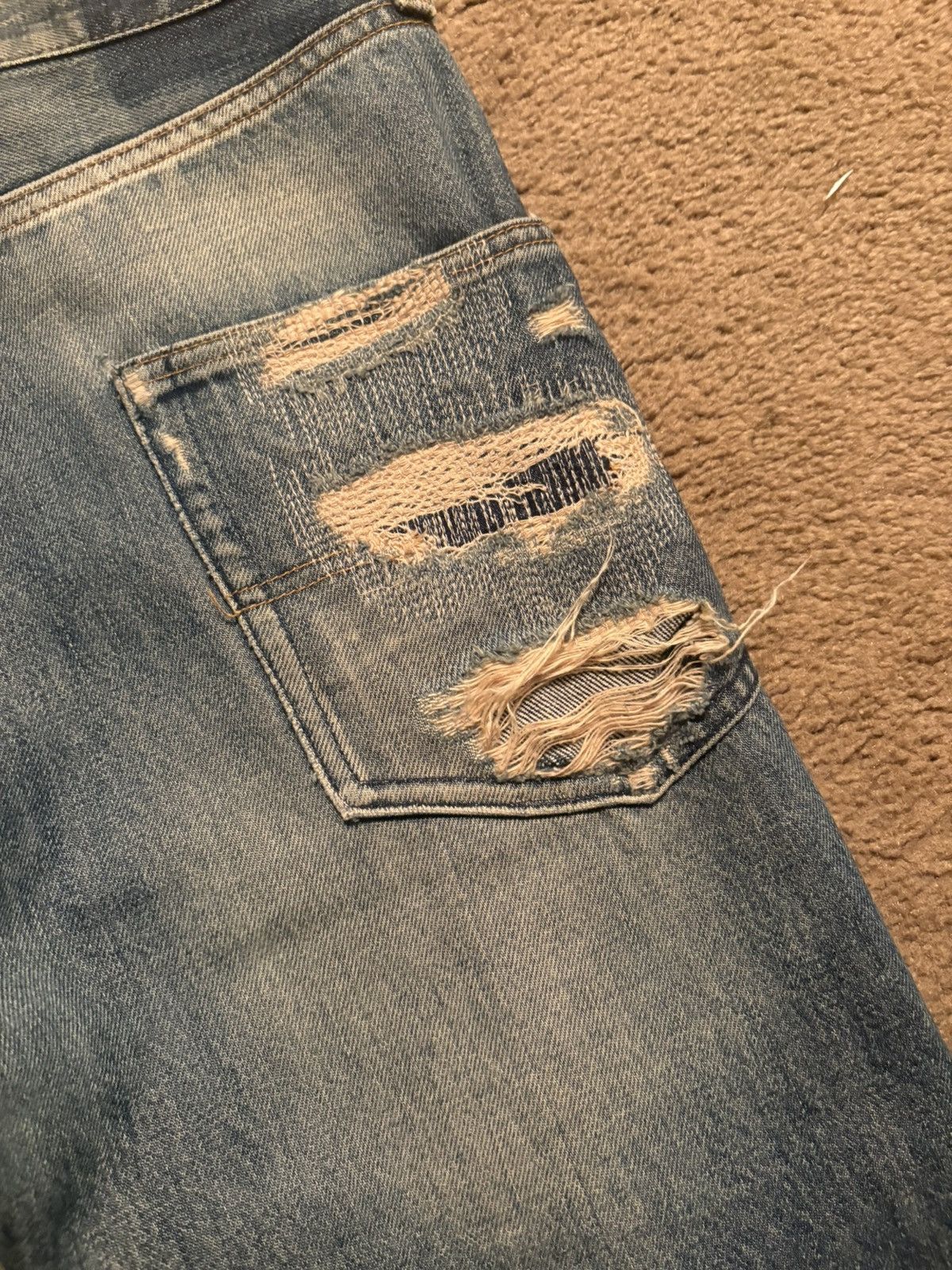 Undercover AW05 Undercover “Arts & Crafts” Skull Denim Size US 31 - 7 Thumbnail