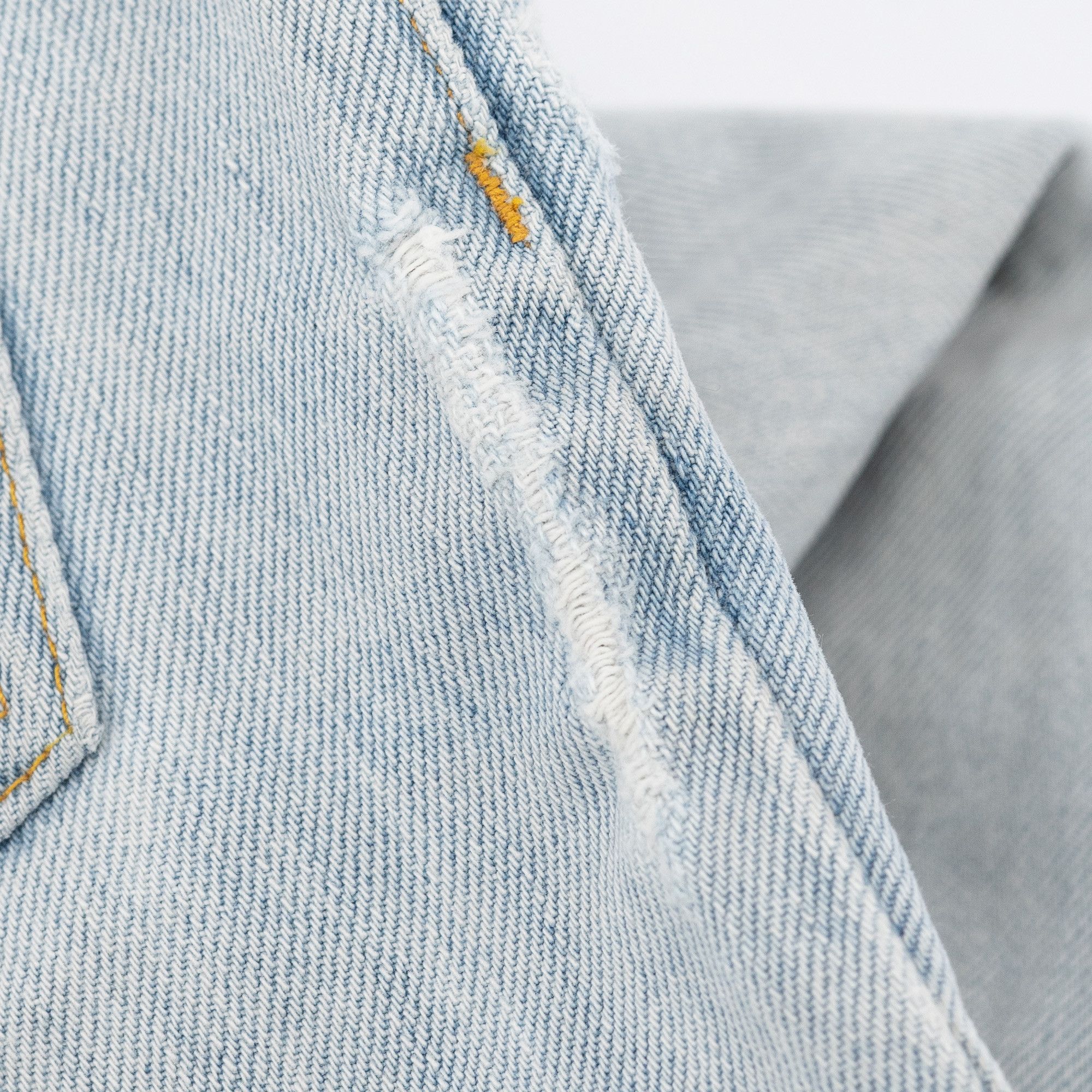 Helmut Lang Vintage Broken Denim Classic 5 Pocket Unhemmed Size US 31 - 6 Thumbnail