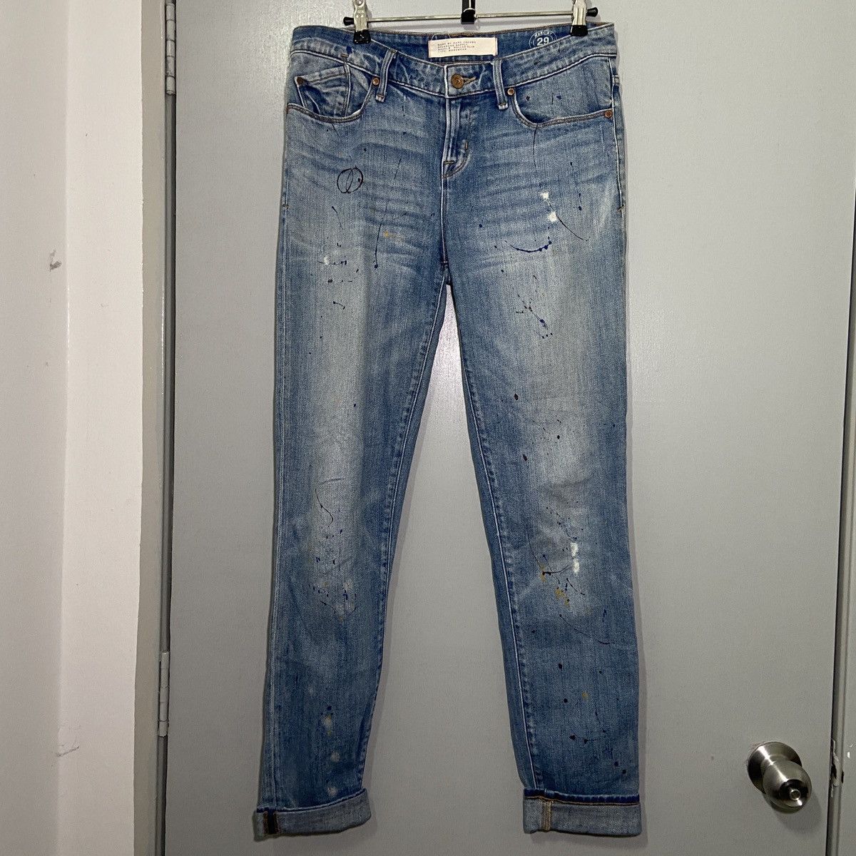 Marc Jacobs × Marc by Marc Jacobs Marc by Marc Jacob Painter Rolled Slim Jeans Size 29" - 1 Thumbnail